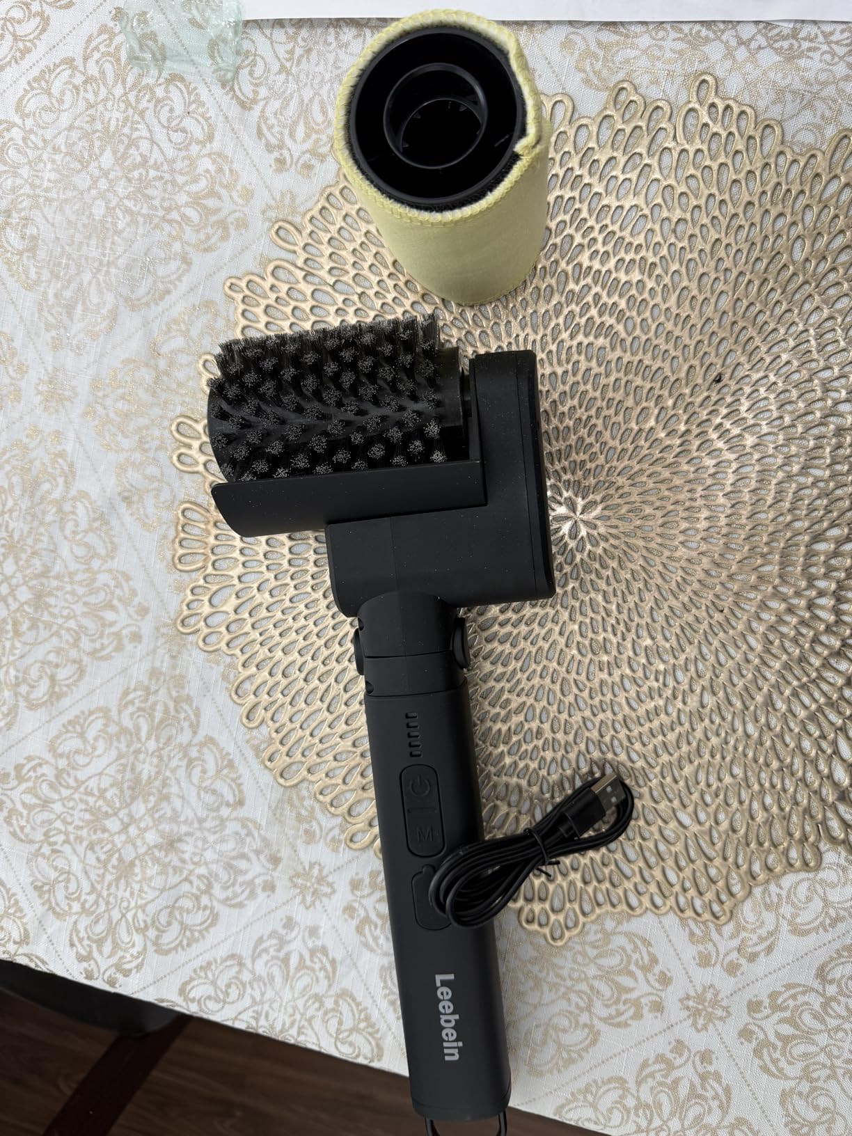 Leebein Electric Grill Brush for Outdoor, 2026 Upgraded BBQ Grill Cleaner with 3 Heads, 3-Speed & Angle Adjust Cordless Rotary Grill Brush, 150Mins Runtime Grill Cleaning Brush for Barbecue Grates customer photo 1