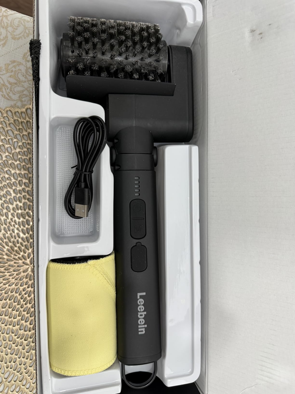 Leebein Electric Grill Brush for Outdoor, 2026 Upgraded BBQ Grill Cleaner with 3 Heads, 3-Speed & Angle Adjust Cordless Rotary Grill Brush, 150Mins Runtime Grill Cleaning Brush for Barbecue Grates customer photo 2