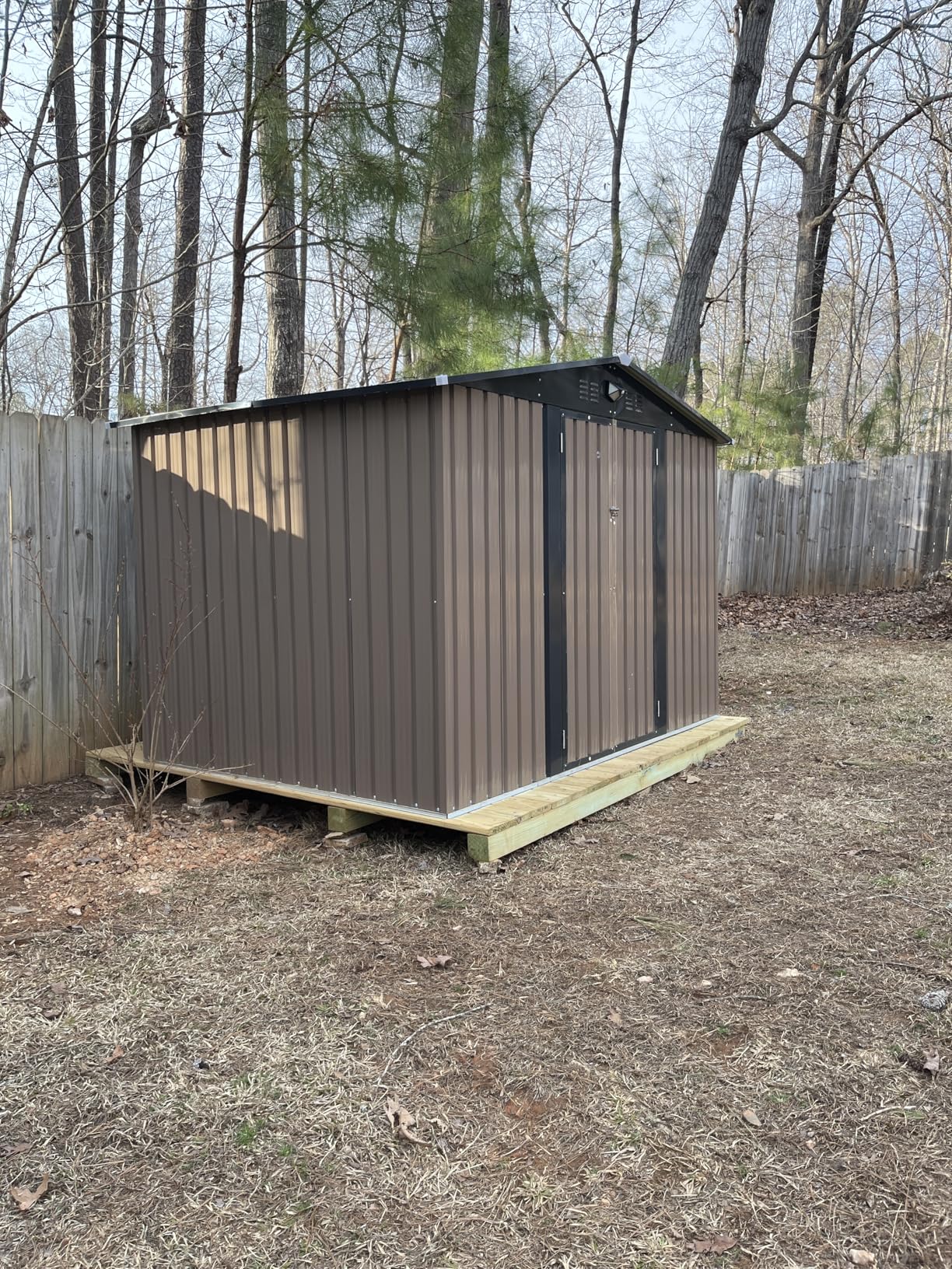 Metal Storage Shed 10x12, Outdoor Storage Building, Large Backyard Sheds, Waterproof Outside Storage Shed with Lockable Door customer photo 2