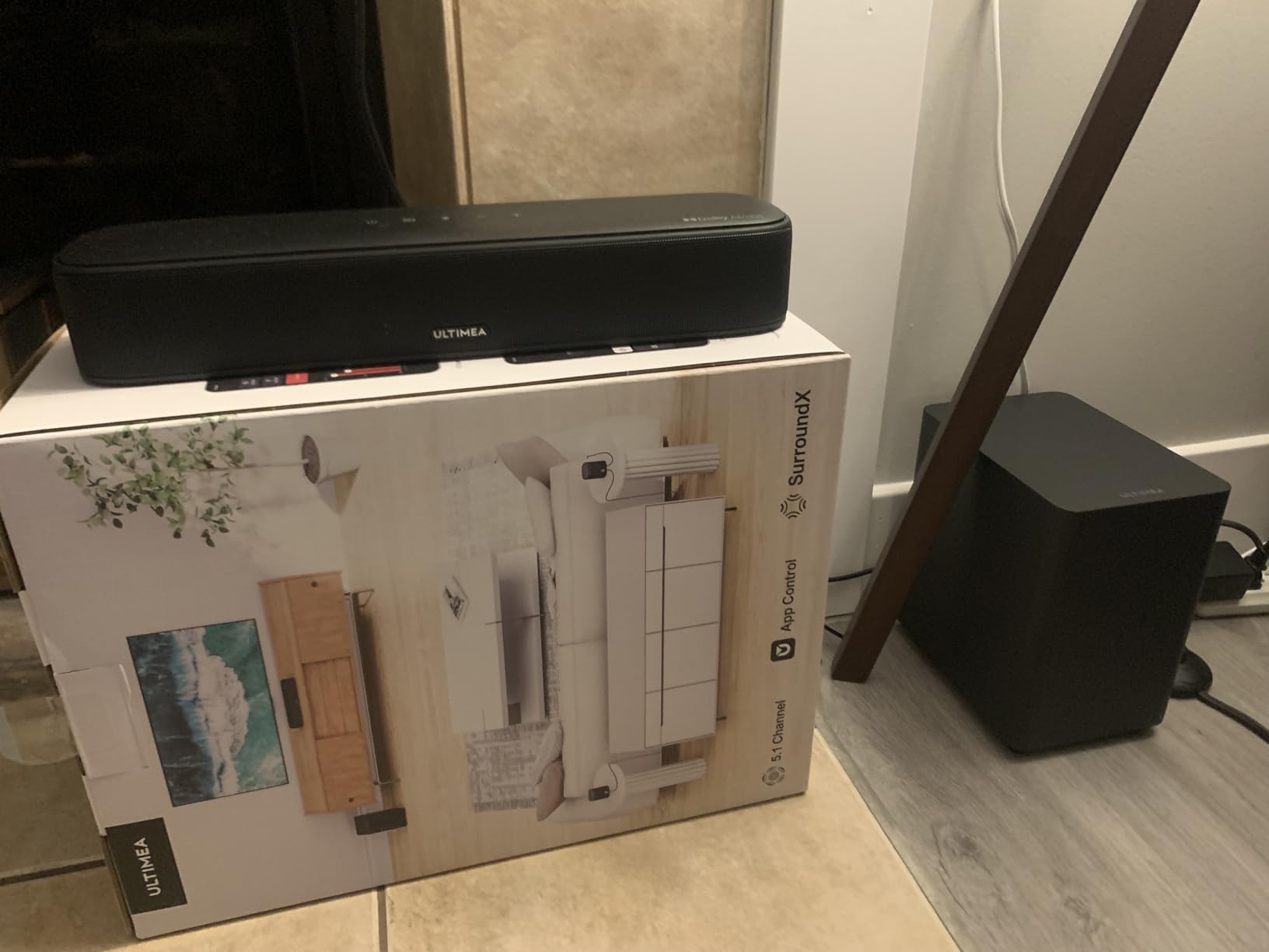 ULTIMEA 7.1ch Dolby Atmos Surround Sound System for TV, with 4 Surround Speakers, Surround Sound System Sound Bar with Subwoofer for Home Theater, App Control, HDMI eARC, Aura A60, 2026 Model customer photo 1