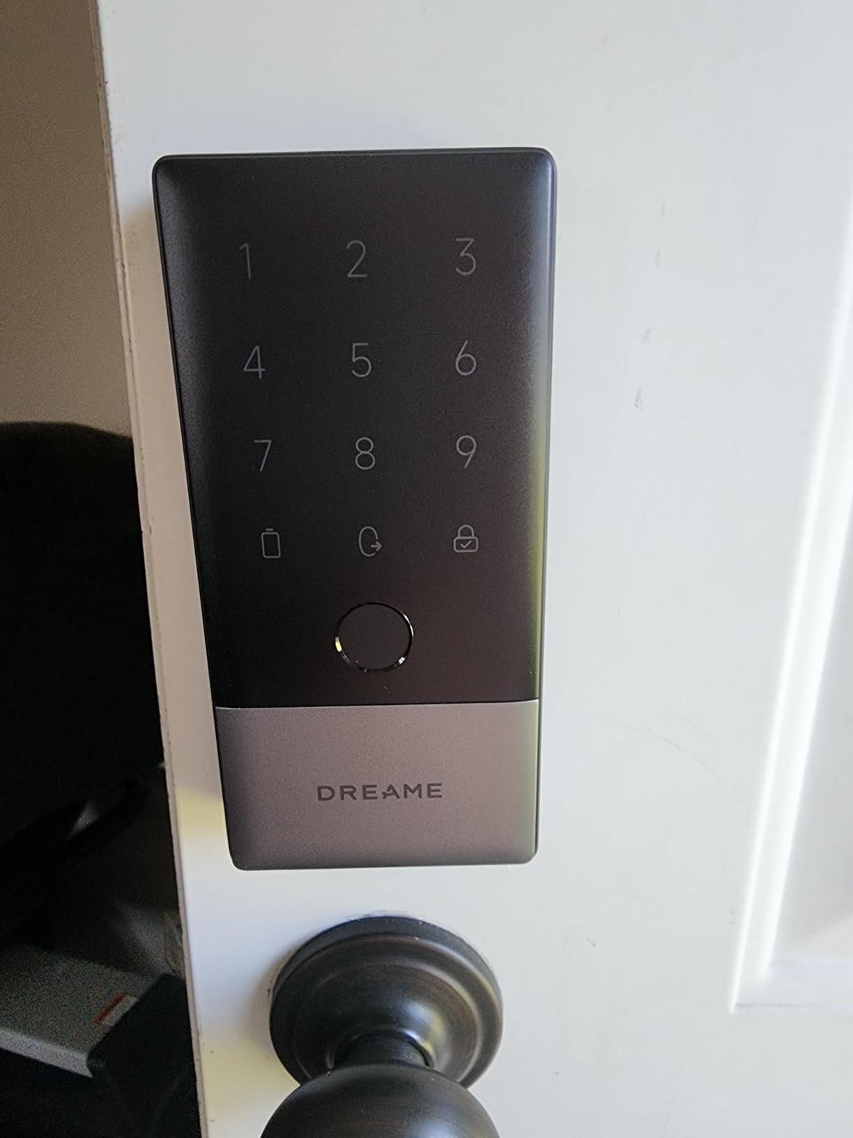 DREAME Wi-Fi Smart Door Lock A10, Matter Over Thread, Apple Home Key, AI Fingerprint Keyless Entry Door Lock, Front Door Deadbolt Lock Set, Geofencing Auto Unlock, BHMA Grade 2, IP65 Waterproof customer photo 1