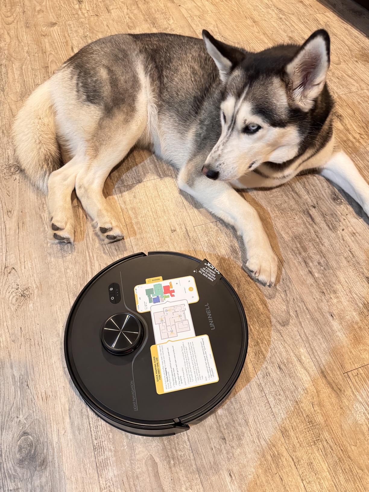 Robot Vacuum and Mop Combo with Self-Emptying, Robotic Vacuum Cleaner 7000Pa & LiDAR Navigation, 180 Mins,90 Days Capacity, Home Mapping, for Pet Hair/Hard Floors/Carpets, App/Alexa Control customer photo 2