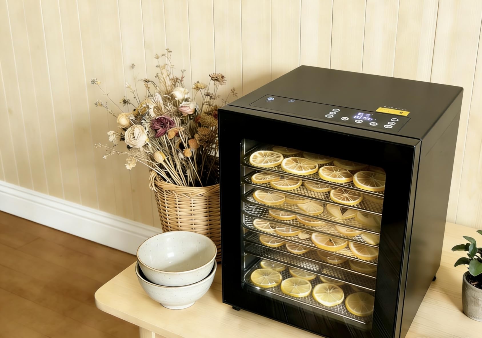 Food Dehydrator Machine with 8 Stainless Steel Trays, 650W Powerful Motor, Adjustable Temperature & 48-Hour Timer for Jerky, Fruits, Herbs, Dog Treats - Quiet Operation customer photo 1