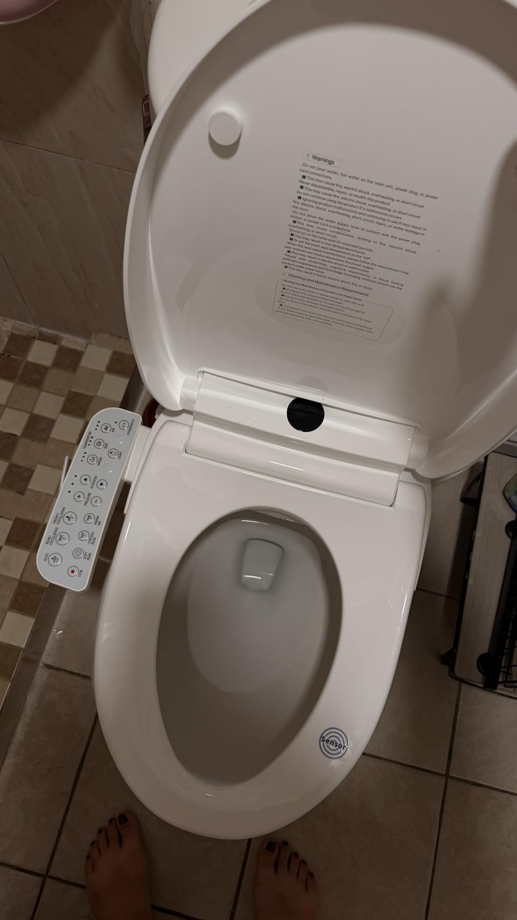 GAICOM Electric Bidet Toilet Seat Elongated, Instant Warm Water, Heated Seat & Warm Air Dryer, Self-Cleaning Nozzle, Side Control Panel, Night Light, Soft Close, Easy Installation customer photo 1