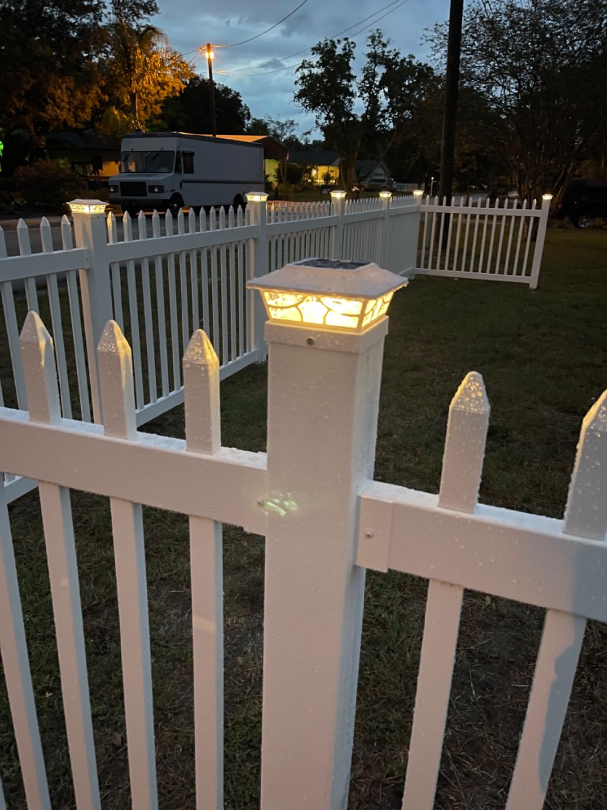 6ft H x 6ft W (1 Panel + 1 Post) Permanent No Dig WamBam Cambridge Fence Kit, Durable White Vinyl Privacy Fence customer photo 2