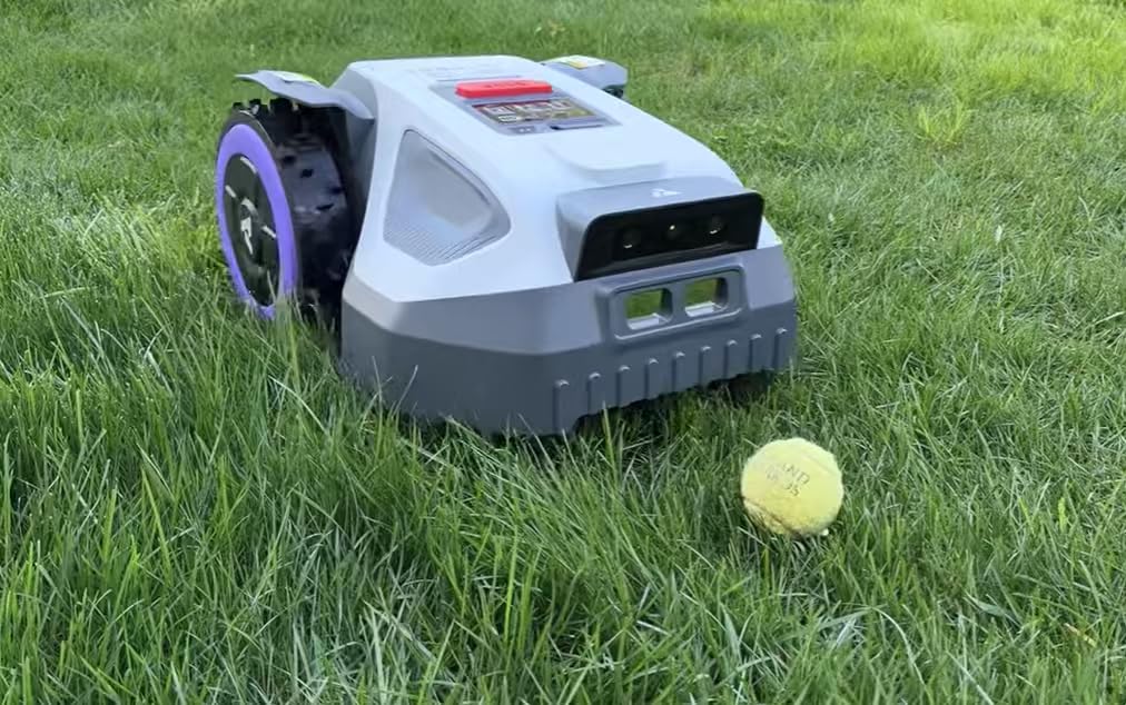 ANTHBOT M9 Robot Lawn Mower 1/4 Acre, Dual Vision+Full-Band RTK Robotic Lawnmower, No Perimeter Wire, App Control Obstacle Avoidance, 45% Slope, Cutting Height, Multi-Zone Mapping customer photo 1