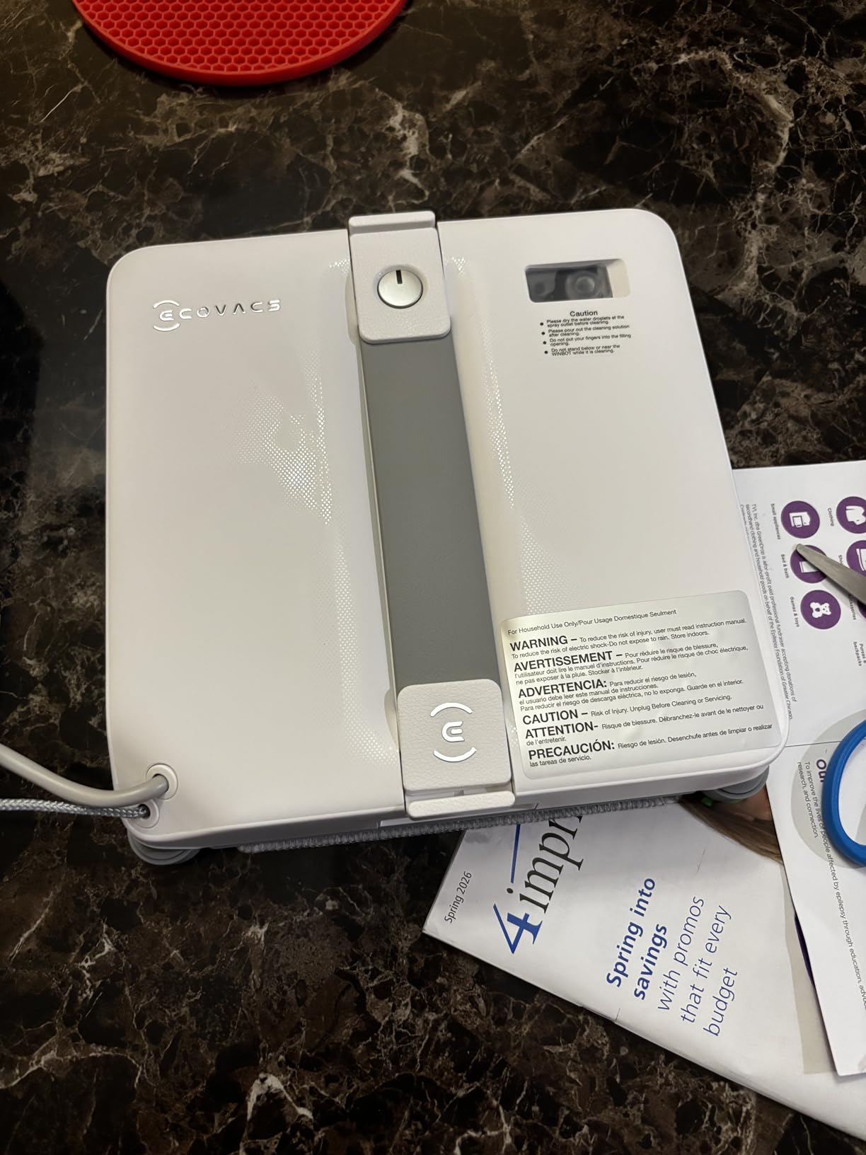 ECOVACS WINBOT MINI2 Window Cleaning Robot, Robot Window Cleaner with 5 Smart Cleaning Modes, Win-SLAM 4.0 Navigation, Automatic Glass Cleaner for Windows, Mirrors & Glass Doors customer photo 1