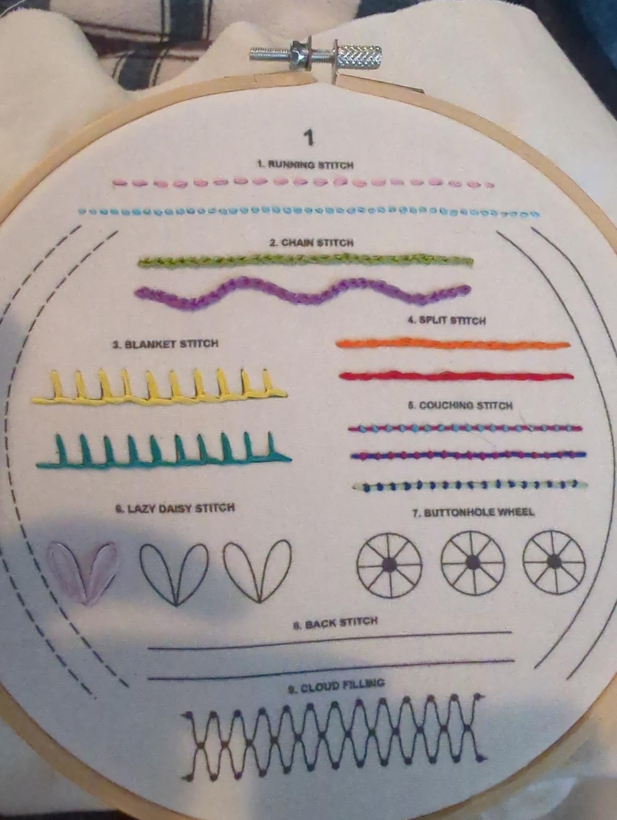 Moni Crafts Embroidery Kit for Beginners Adults - Learn 41 Stitches with Complete Starter Kit, 4 Pre-Printed Patterns, Threads, Needles & Hoop - Hand Embroidery Kit with Video Tutorials customer photo 2
