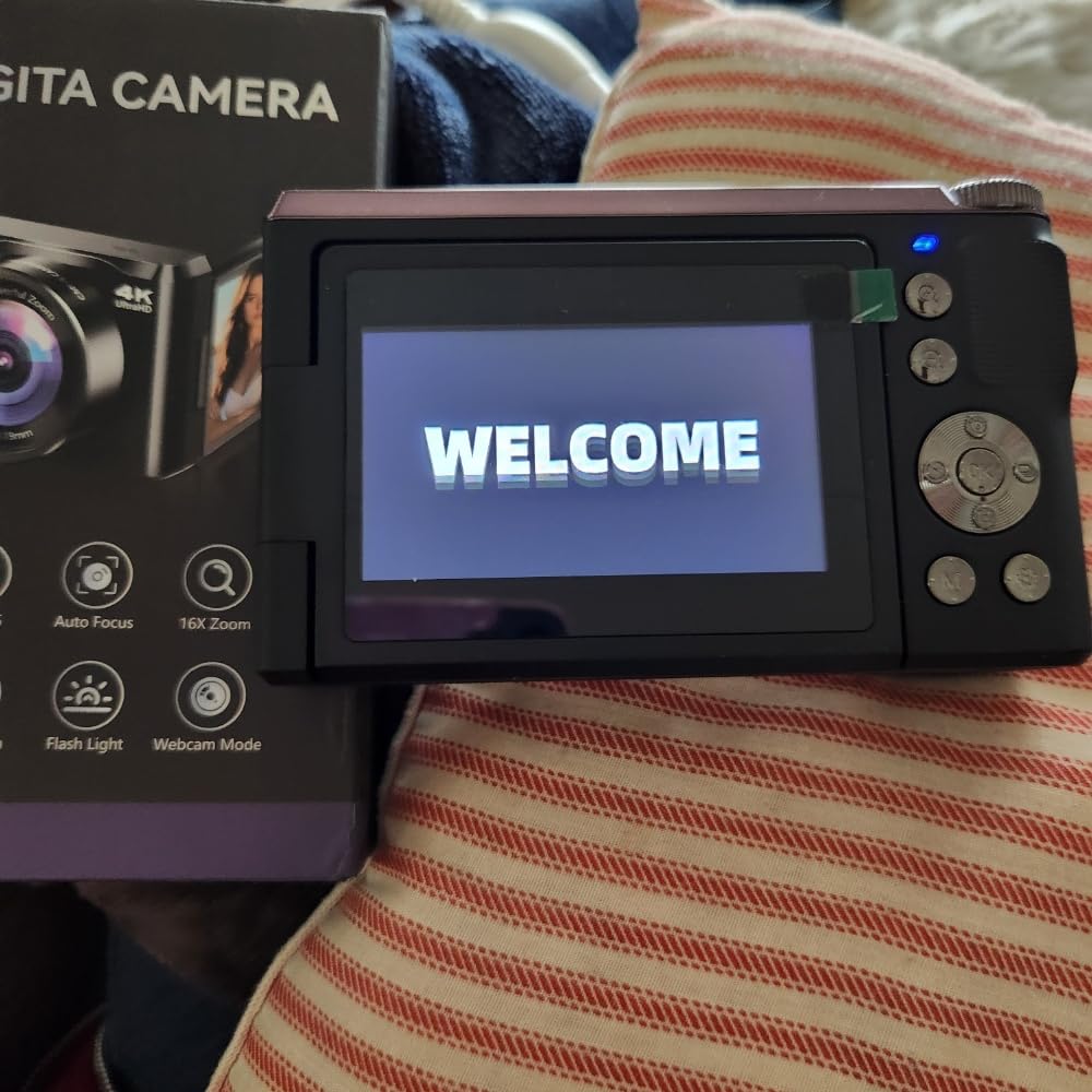 4K Digital Camera for Photography & Travel, 56MP Autofocus Vlogging Camera with 3