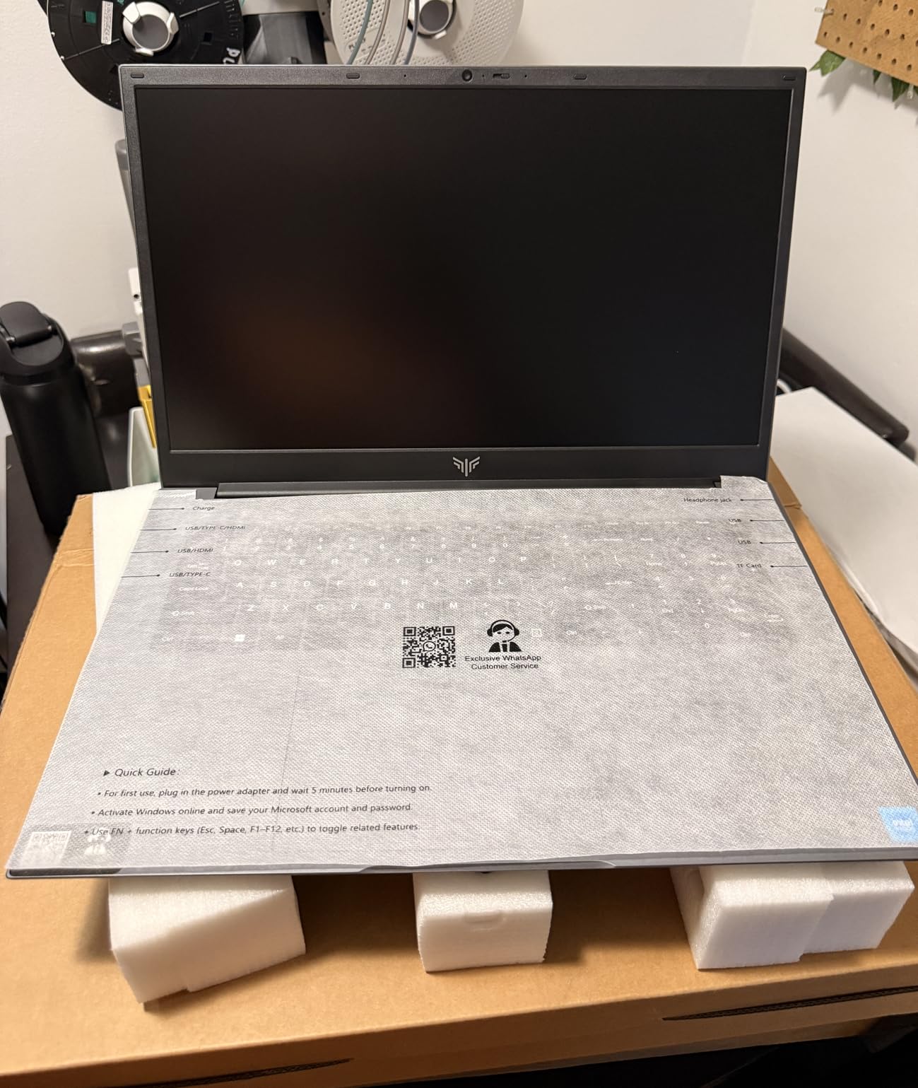 KAIGERR Light Gaming Laptop, AMD Ryzen 5 7430U (Up to 4.3GHz), 16GB RAM 512GB NVMe SSD, 15.6in IPS Laptop Computer WiFi 6 Bluetooth 5.2, Numeric Keypad, Home Laptops Office Laptops, HDMI Type-C customer photo 1