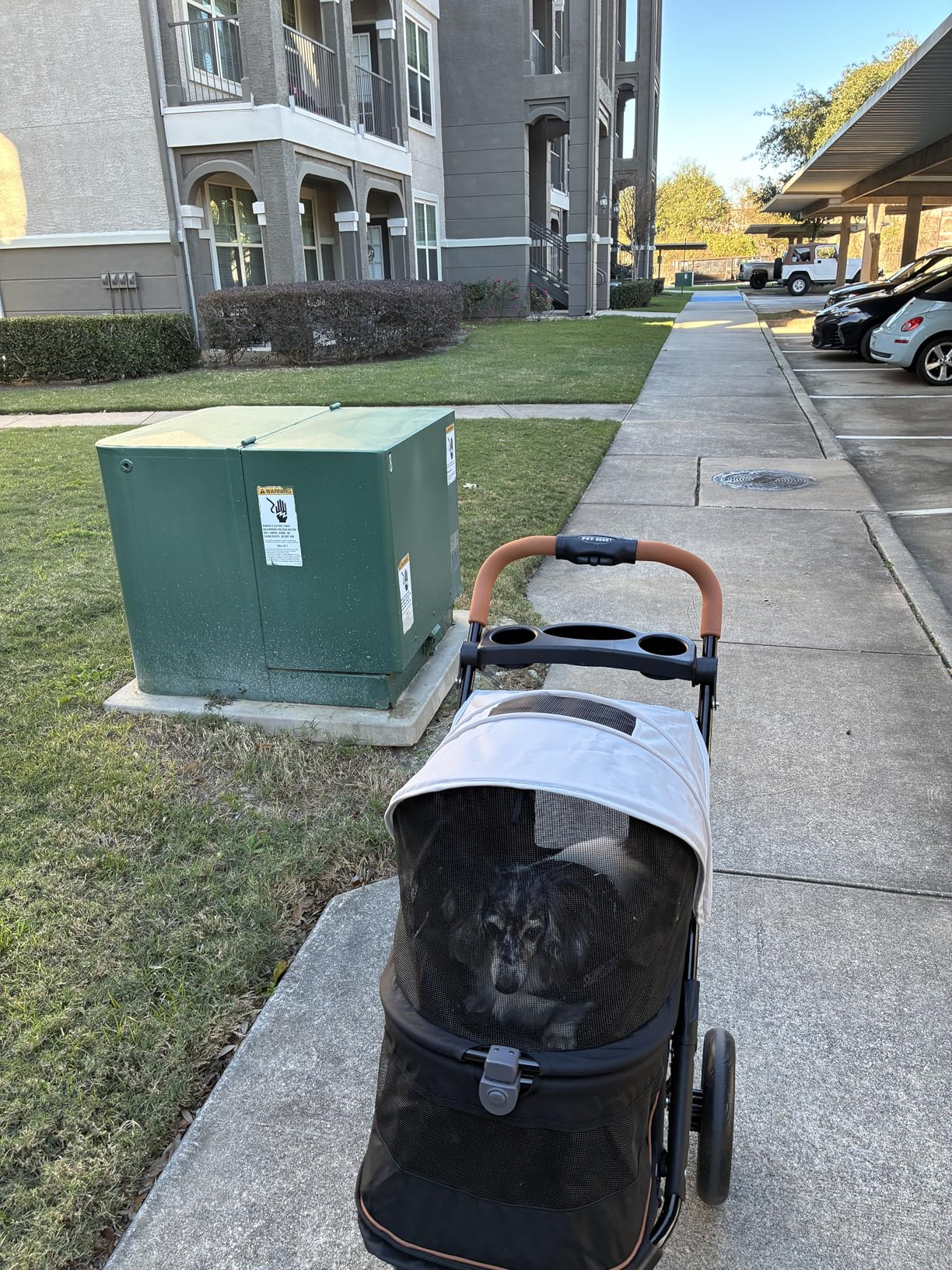 Pet Gear No-Zip AT3 Pet Stroller for Cats/Dogs, Zipperless Entry, Easy One-Hand Fold, Jogging Tires, Removable Liner, Cup Holder + Storage Basket customer photo 1