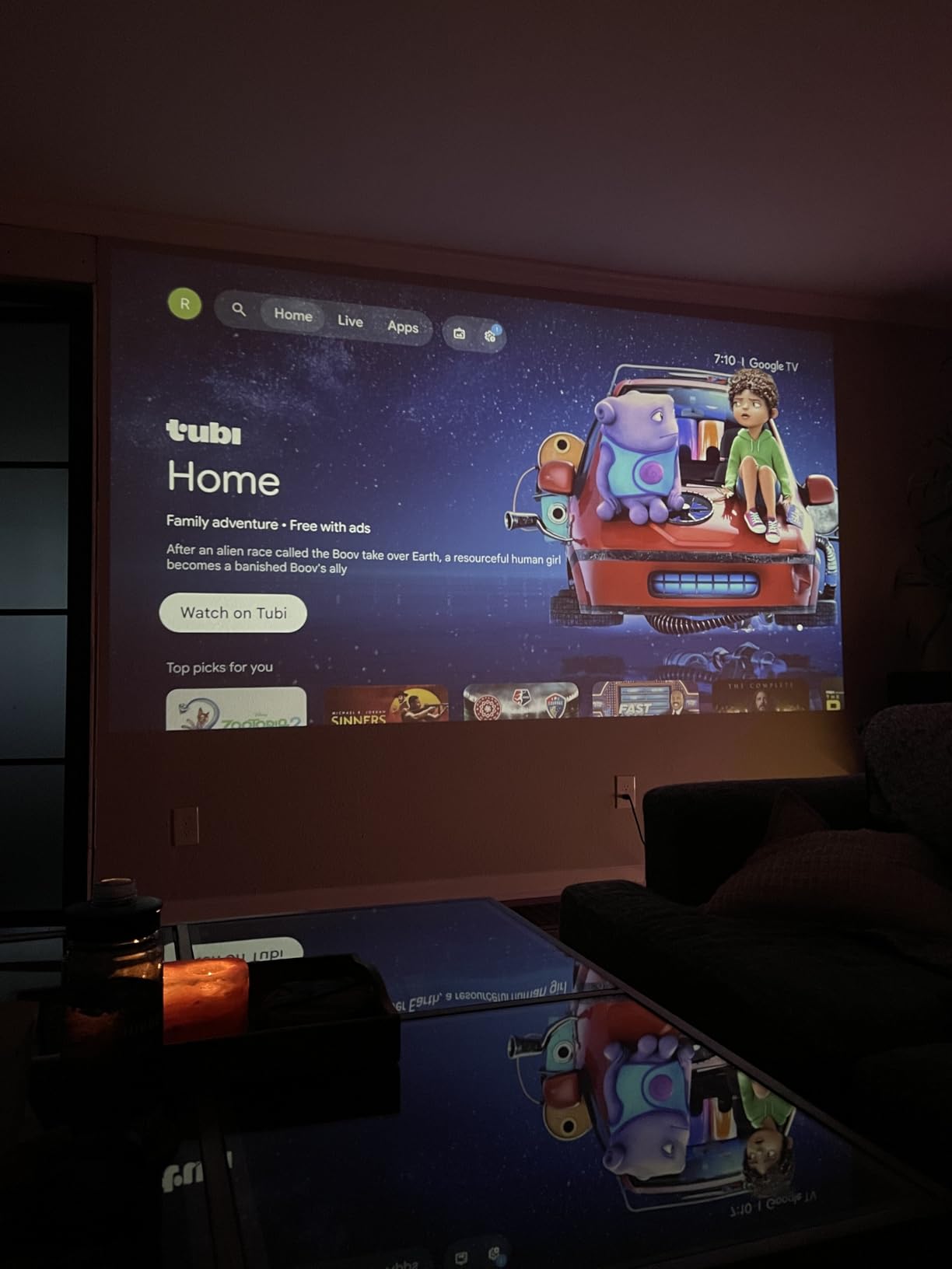 VOPLLS 3000 ANSI Google TV Smart Projector - 4K Support, WiFi 6, Auto Focus, Dolby Audio customer photo 1