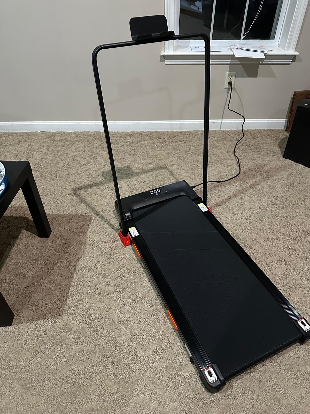 16% Treadmills for Home with Handle, 3 in 1 Portable Treadmill with Incline, Foldable Treadmill with Three Screen, 12 Preset Programs, 400Lbs Capacity customer photo 2