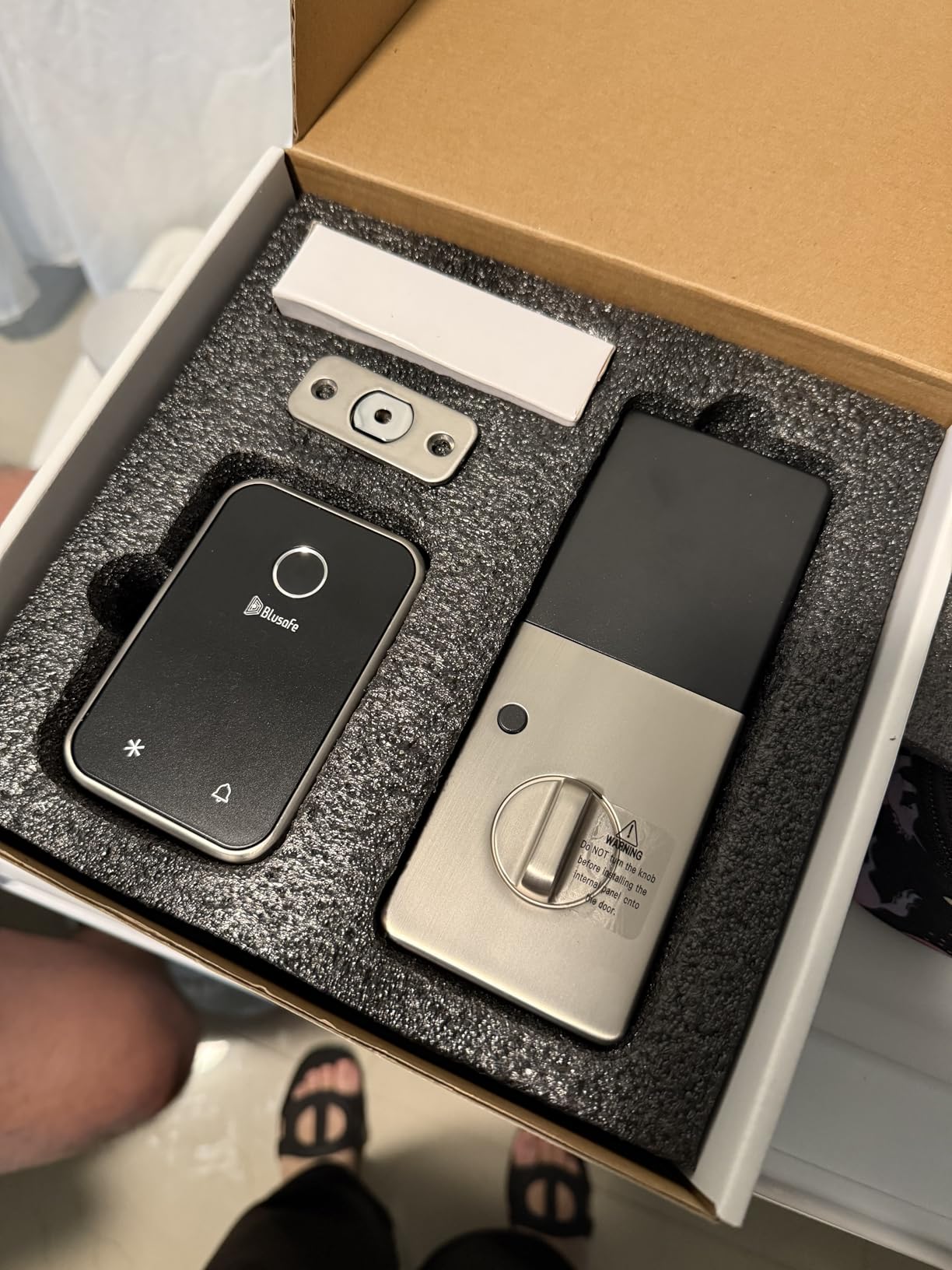 Smart Door Lock, Fingerprint Door Lock with Keypad & App Control, Keyless Entry Door Lock, Auto Lock, Anti-Peep Password, Easy Installation for Front Door Home customer photo 1