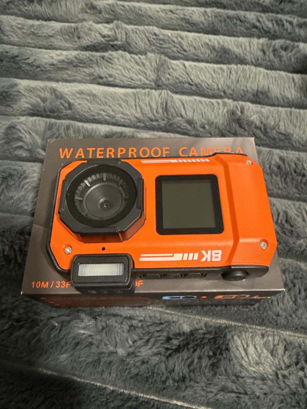 8K UHD 70MP WiFi Digital Camera with 64GB Card Rugged Waterproof Dustproof Shockproof Dual-Screen Selfie 33FT Underwater Camera for Snorkeling Autofocus Point and Shoot Digital Camera (Blue) customer photo 2
