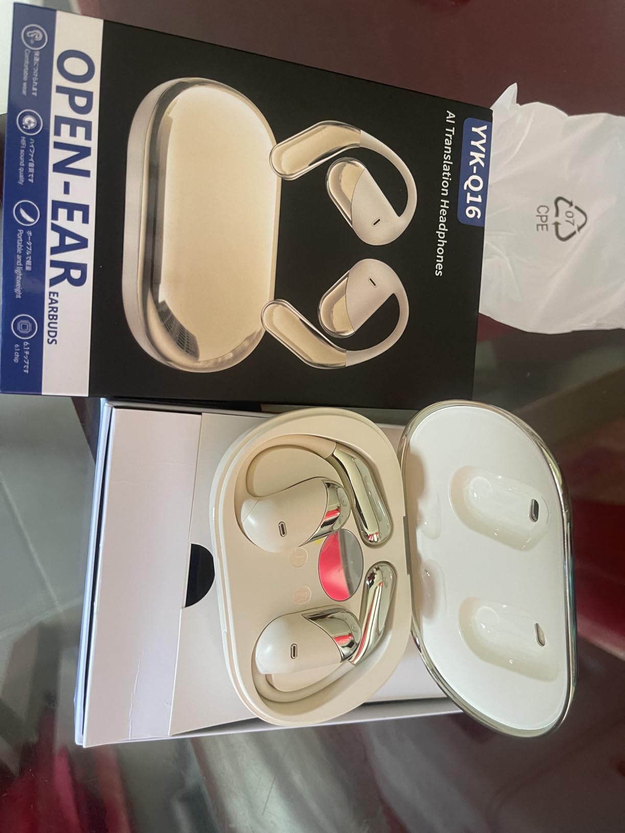 Paekole AI Translation Earbuds, Real-Time 2-Way Language Translator Device (198+ Languages), 3-in-1 Bluetooth Translating Headphones for Travel/Music/Calls, Audifonos Traductores Inglés Español customer photo 1