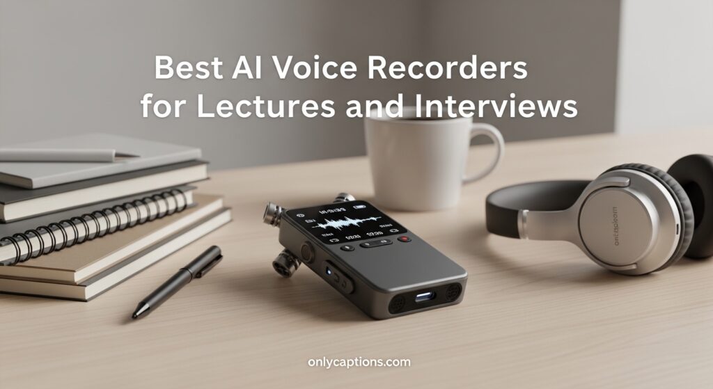 Current image: Best AI Voice Recorders for Lectures and Interviews