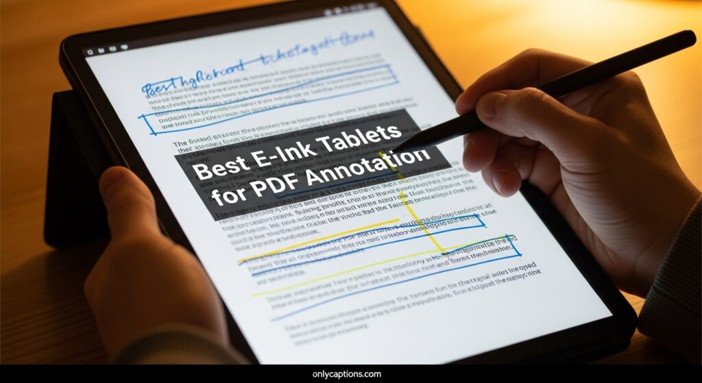 Current image: Best E-Ink Tablets for PDF Annotation