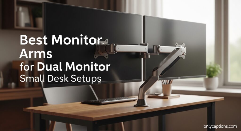 Current image: Best Monitor Arms for Dual Monitor Small Desk Setups