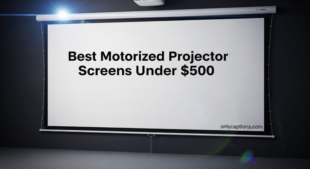 Current image: Best Motorized Projector Screens Under $500