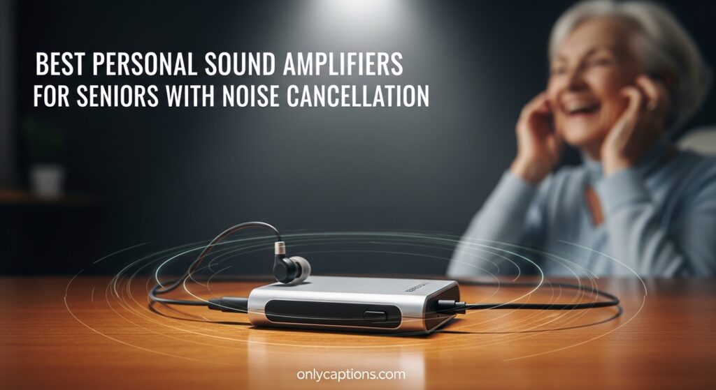 Current image: Best Personal Sound Amplifiers for Seniors with Noise Cancellation