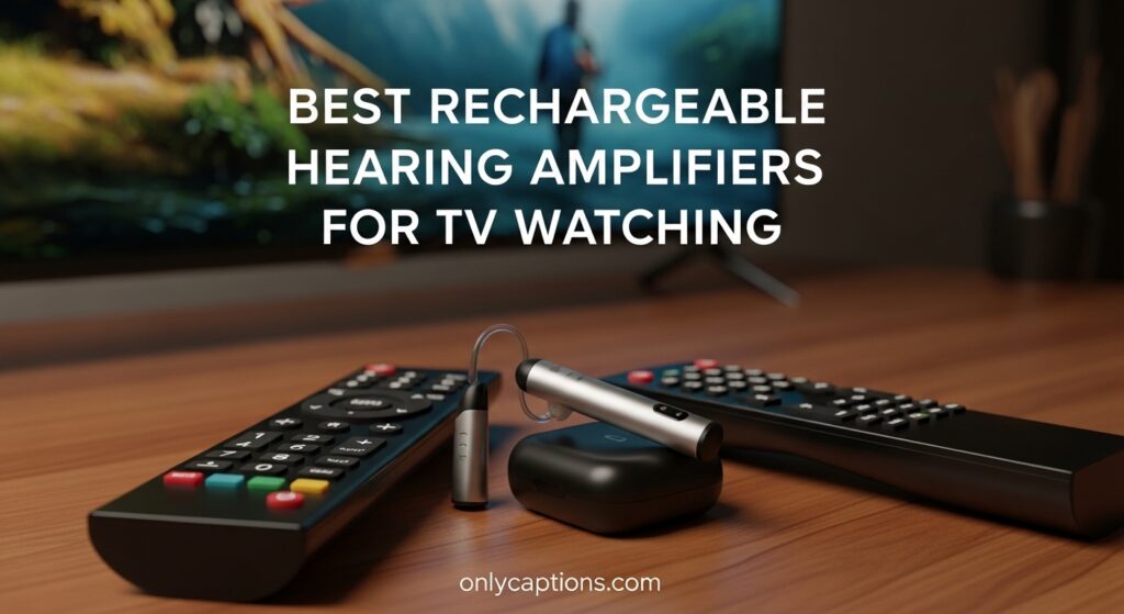 Current image: Best Rechargeable Hearing Amplifiers for TV Watching