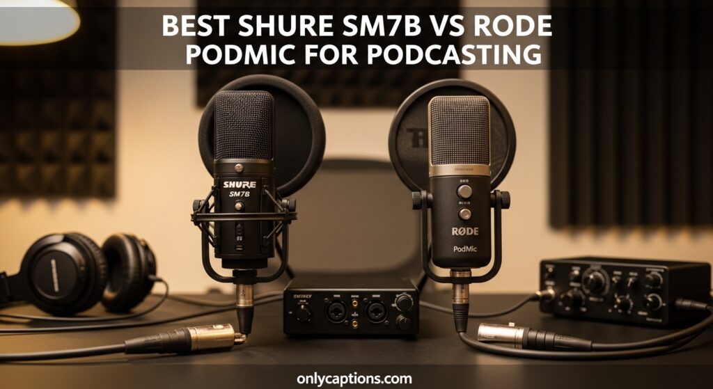 Current image: Best Shure SM7B vs Rode PodMic for Podcasting