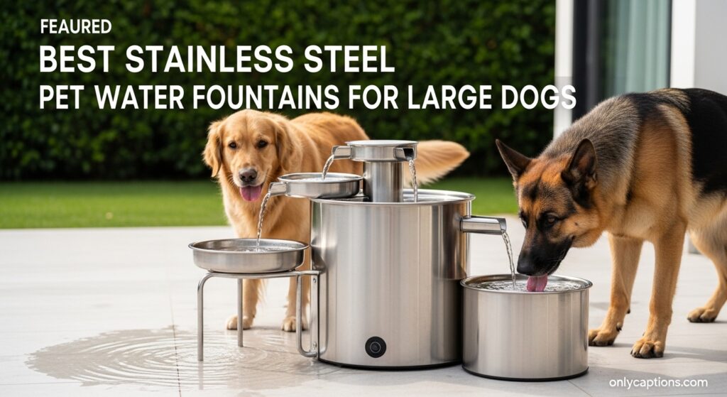 Current image: Best Stainless Steel Pet Water Fountains for Large Dogs