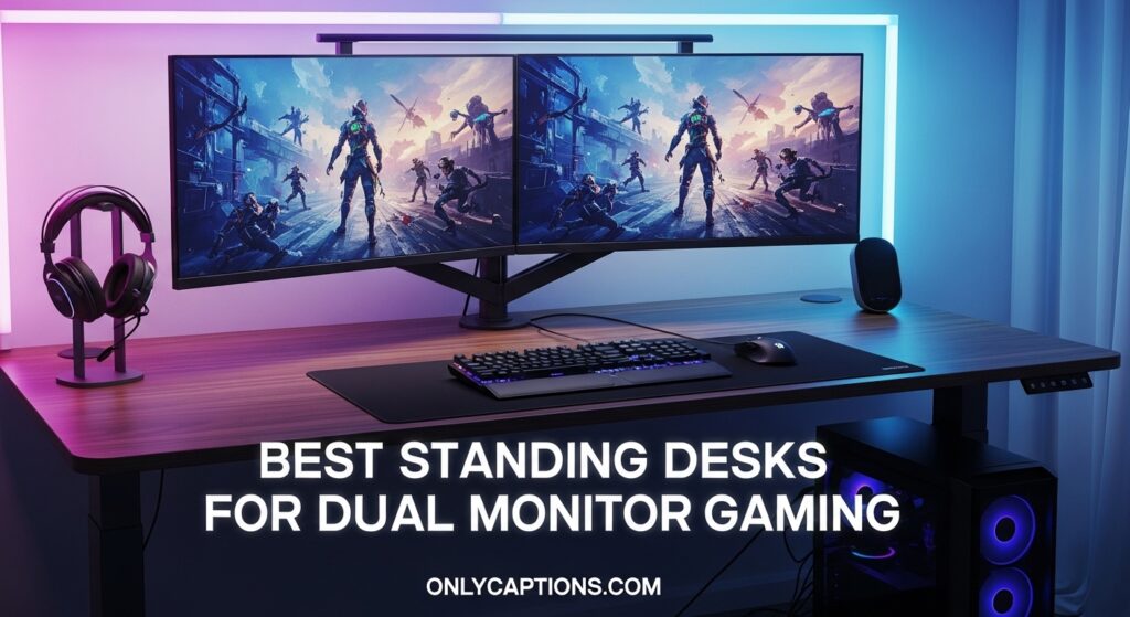 Current image: Best Standing Desks for Dual Monitor Gaming