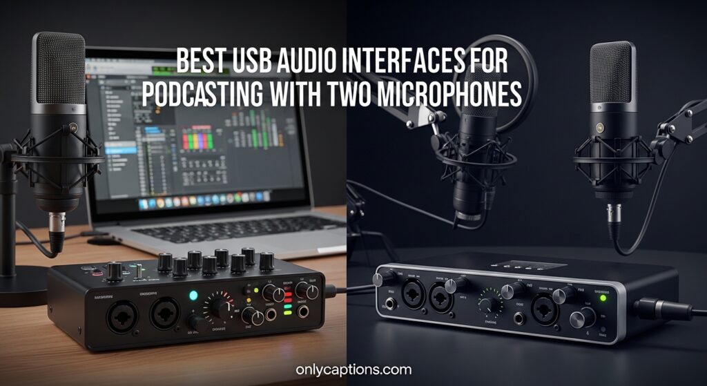 Current image: Best USB Audio Interfaces for Podcasting with Two Microphones