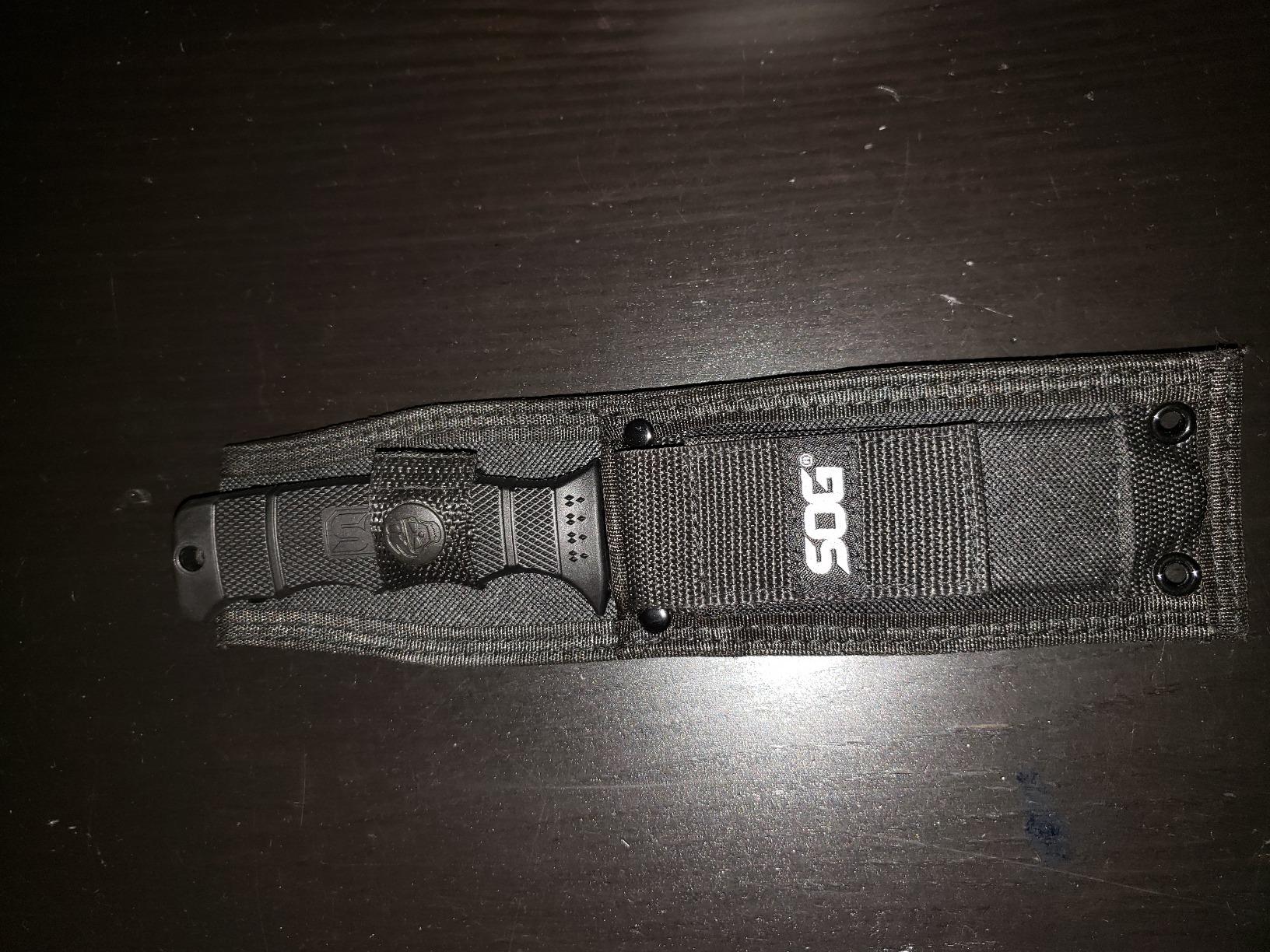 SOG Fixed Blade Knives with Sheath - SEAL Pup Tactical Knife, Survival Knife and Hunting Knife w/ 4.75 Inch Blade and Knife Sheath customer photo 2