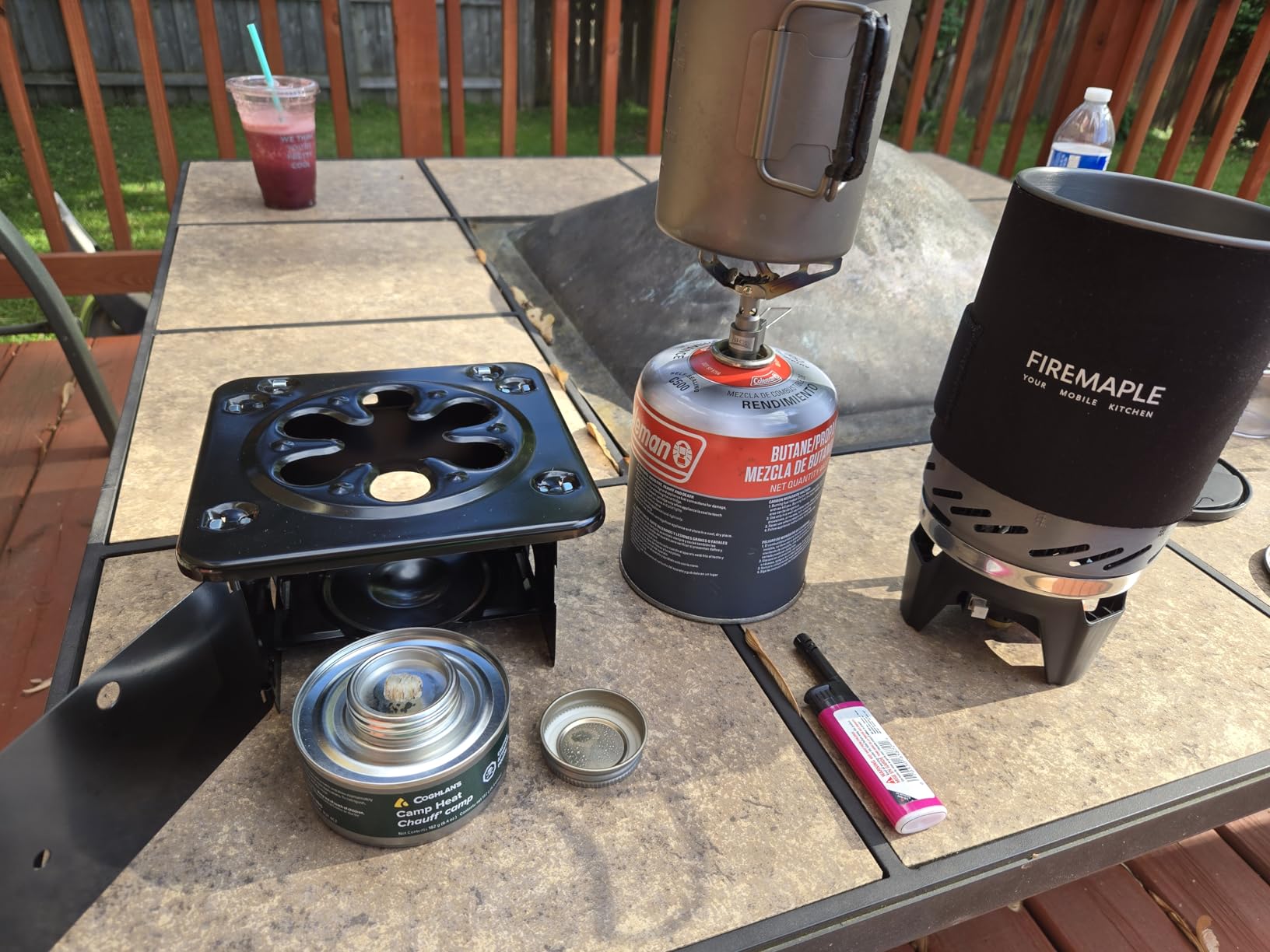Coghlan's Portable Folding Camp Stove - Compact, Lightweight Steel Cooking Stove for Camping, Backpacking, Hiking, or Emergency Use - Uses Canned Heat or Fuel Tablets customer photo 2