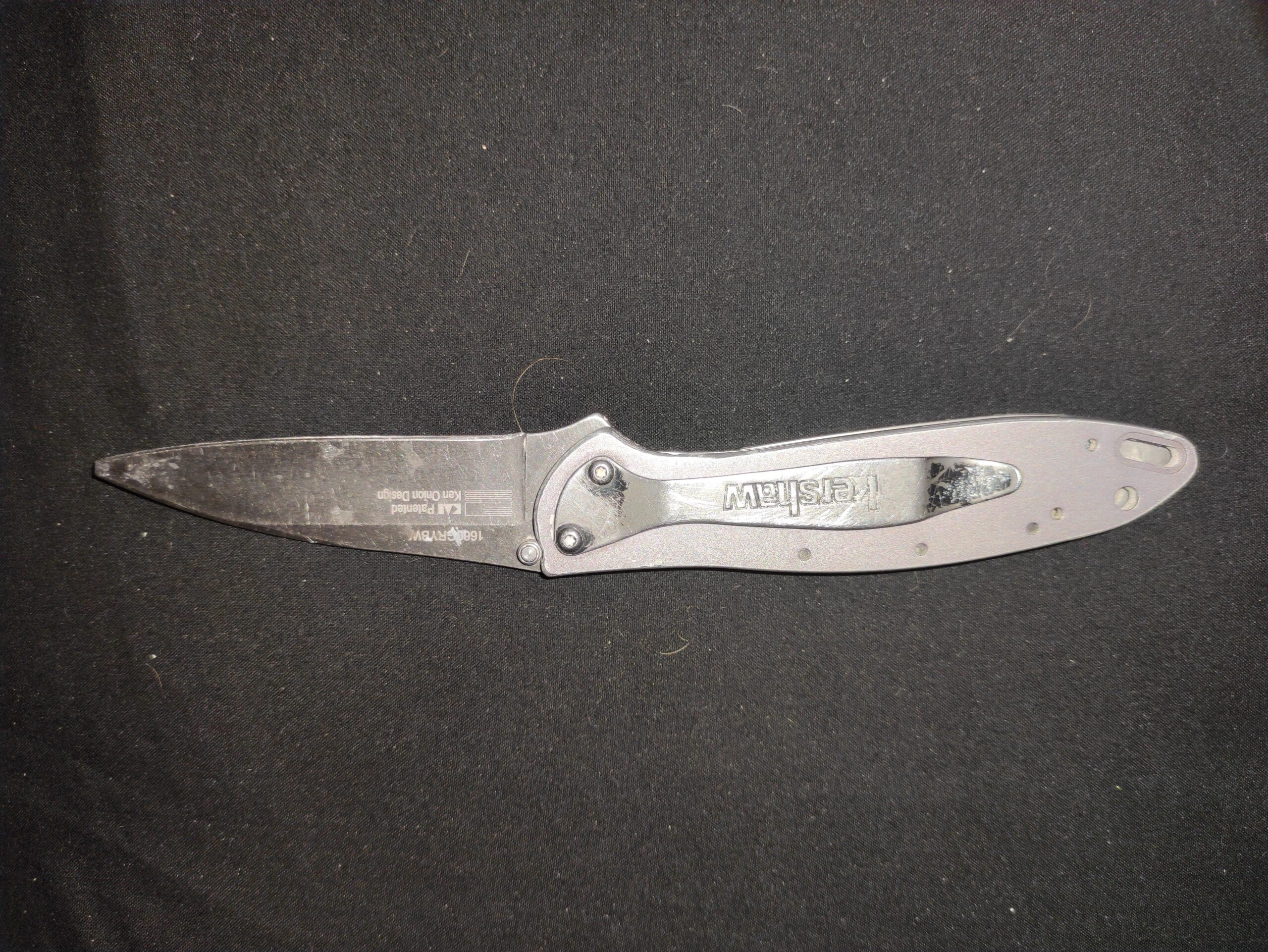 Kershaw Leek Pocket Knife (1660BLKW); Sandvik 14C28N Steel Blade, 410 Stainless Steel Handle, SpeedSafe Assisted Open, Frame and Tip Locks, Reversible Pocketclip; 3 OZ customer photo 2