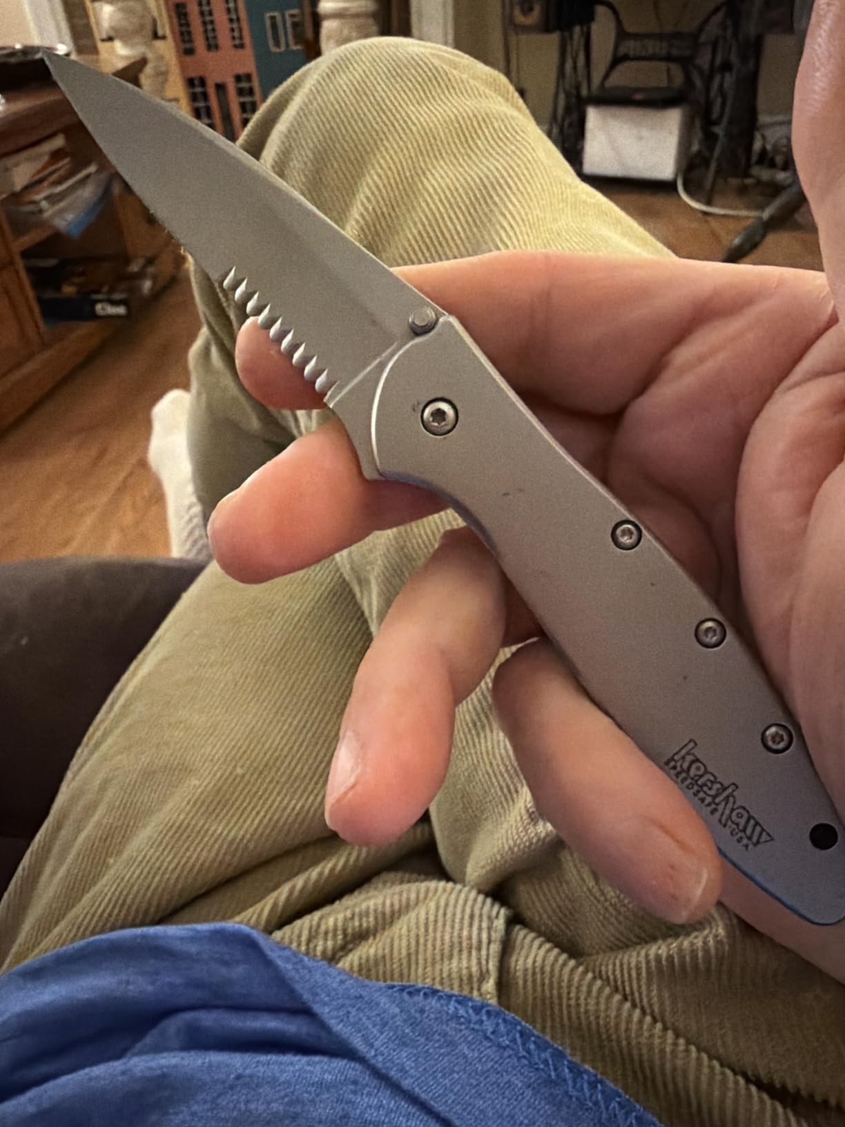 Leek Pocket Knife (1660BLKW); Sandvik 14C28N Steel Blade, 410 Stainless Steel Handle, SpeedSafe Assisted Open customer photo 1