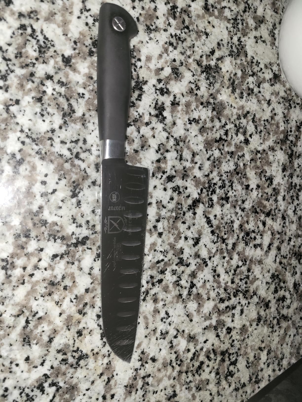 Mercer Culinary M20707 Genesis 7-Inch Santoku Knife,Black customer photo 1