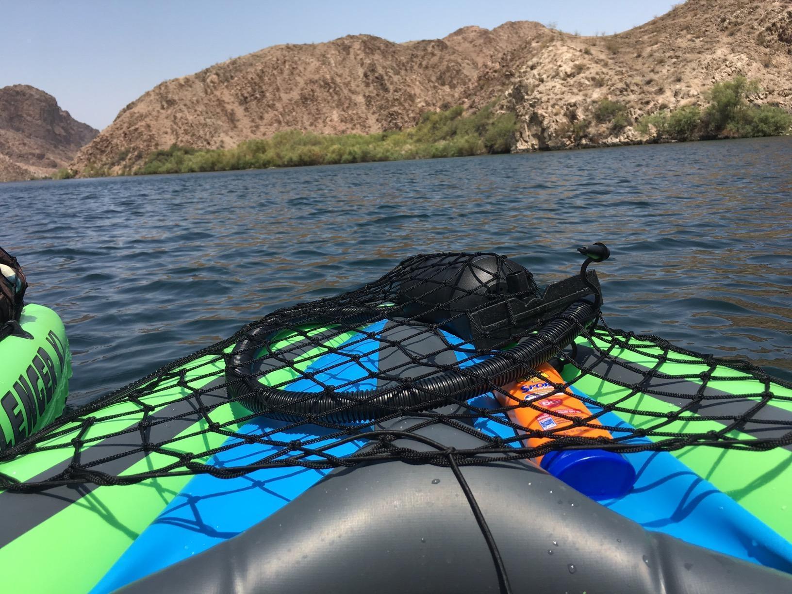 INTEX Challenger Inflatable Kayak Series K2: Includes Deluxe 86in Kayak Paddles and High-Output Pump - SuperStrong PVC - Adjustable Seat with Backrest - Removable Skeg - Cargo Storage Net customer photo 2