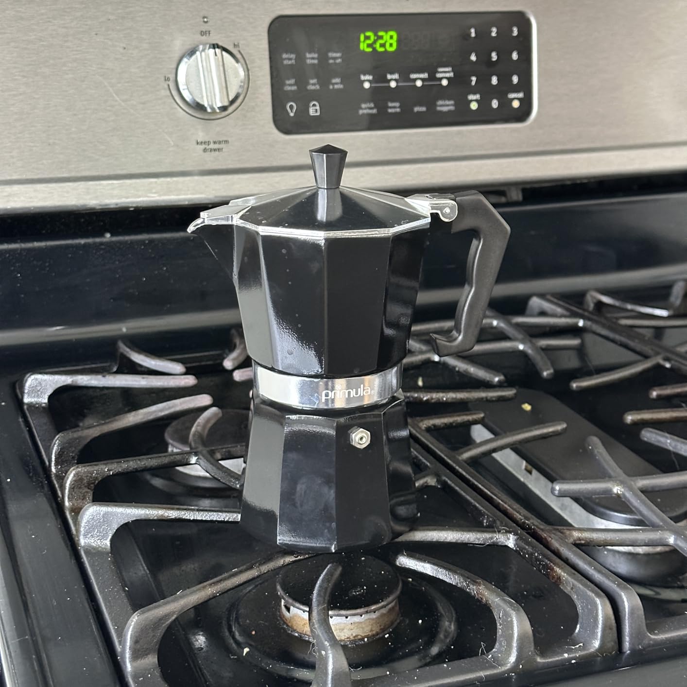Primula Classic Stovetop Espresso and Coffee Maker, Moka Pot for Italian and Cuban Cafe Brewing, 6 Espresso Cups, Silver customer photo 1