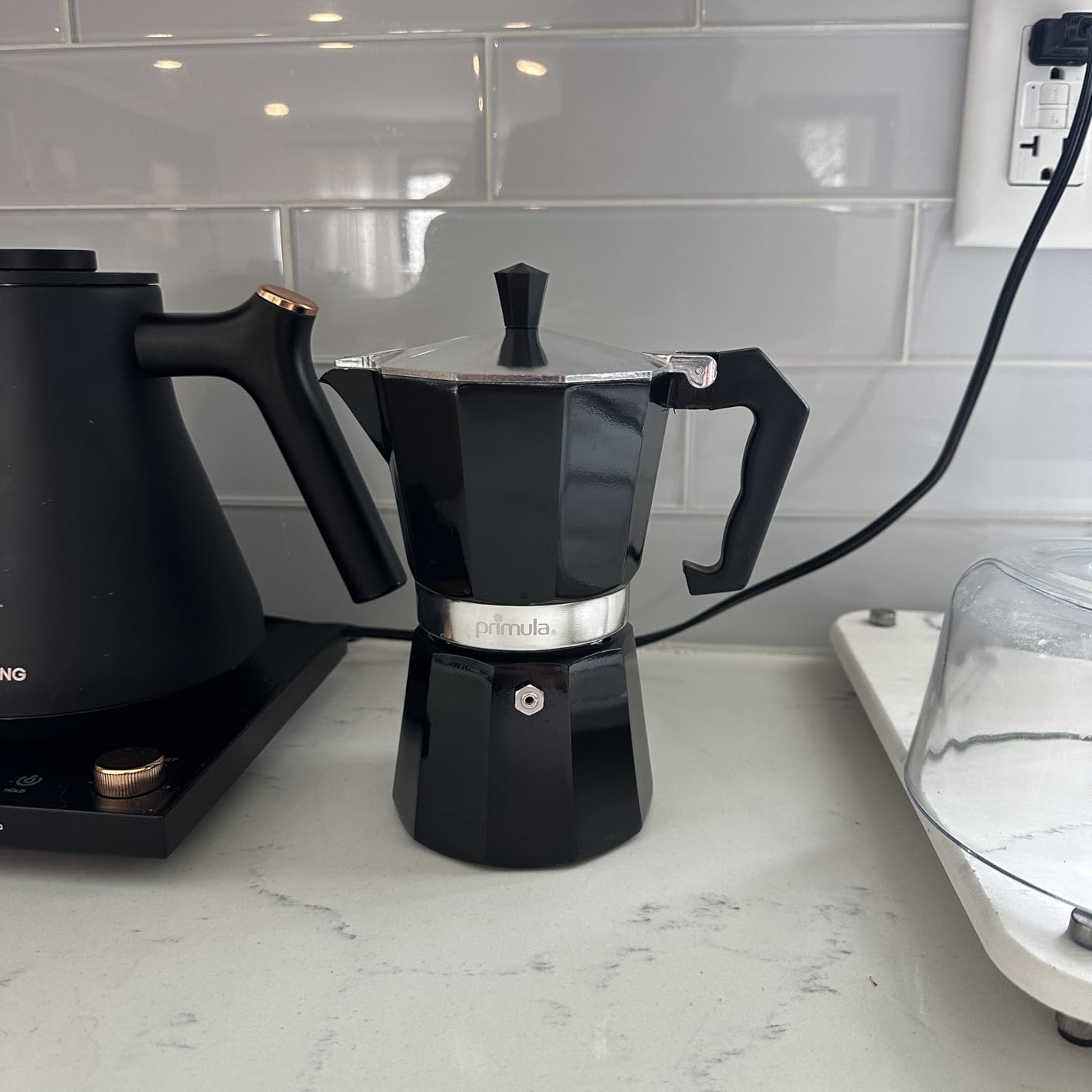 Primula Classic Stovetop Espresso and Coffee Maker, Moka Pot for Italian and Cuban Cafe Brewing, 6 Espresso Cups, Silver customer photo 2
