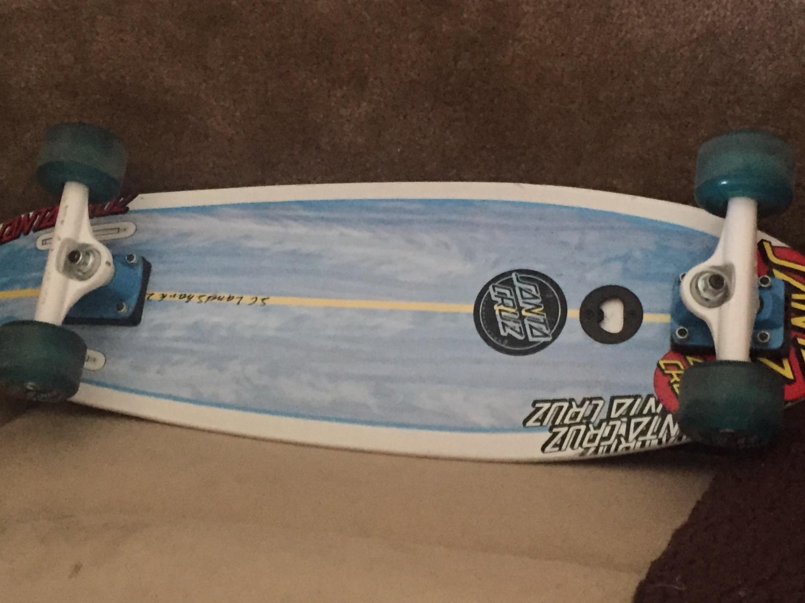 Santa Cruz Youth Land Shark Cruzer Complete Skateboard, Rasta customer photo 2