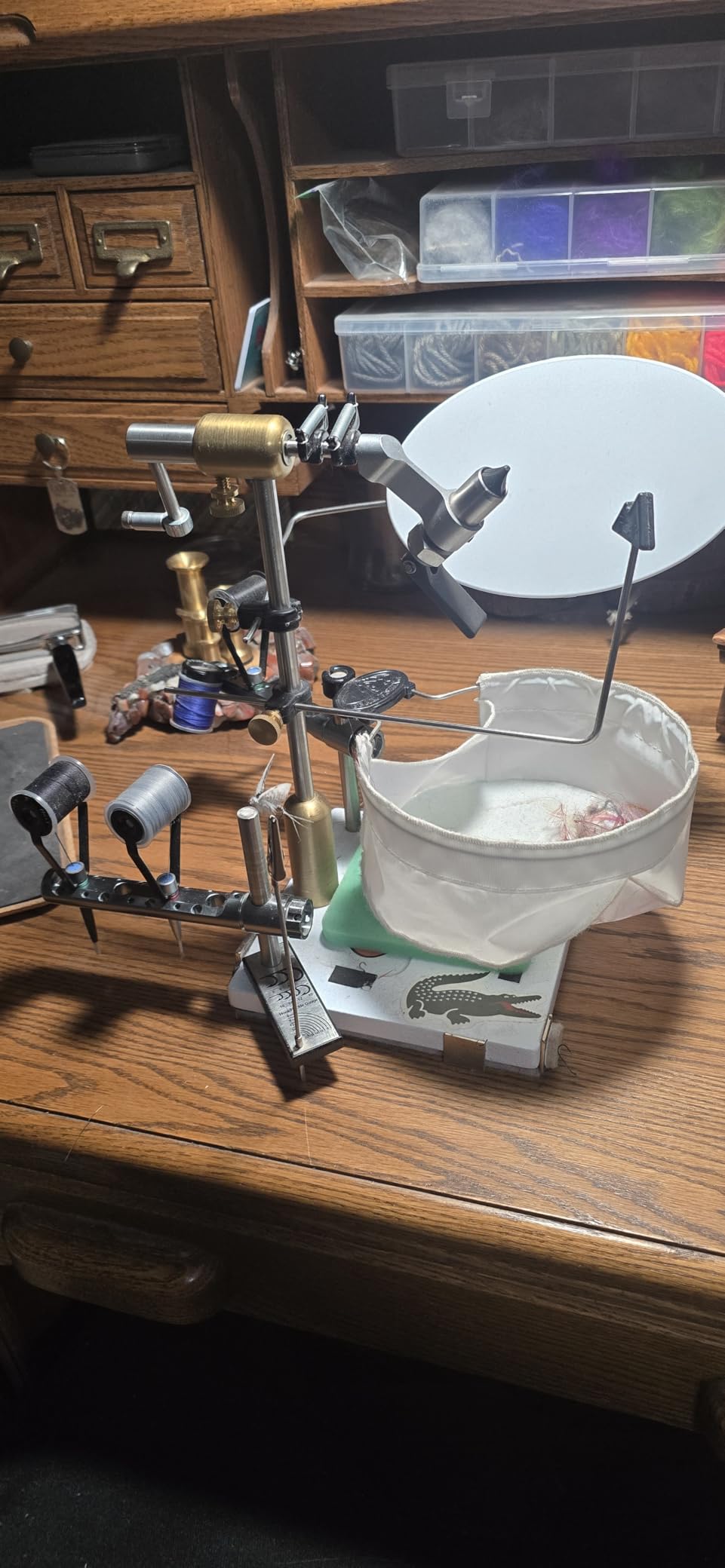 Rotary Fly Tying Vise - Peak Fishing Vise With Pedestal Base customer photo 1