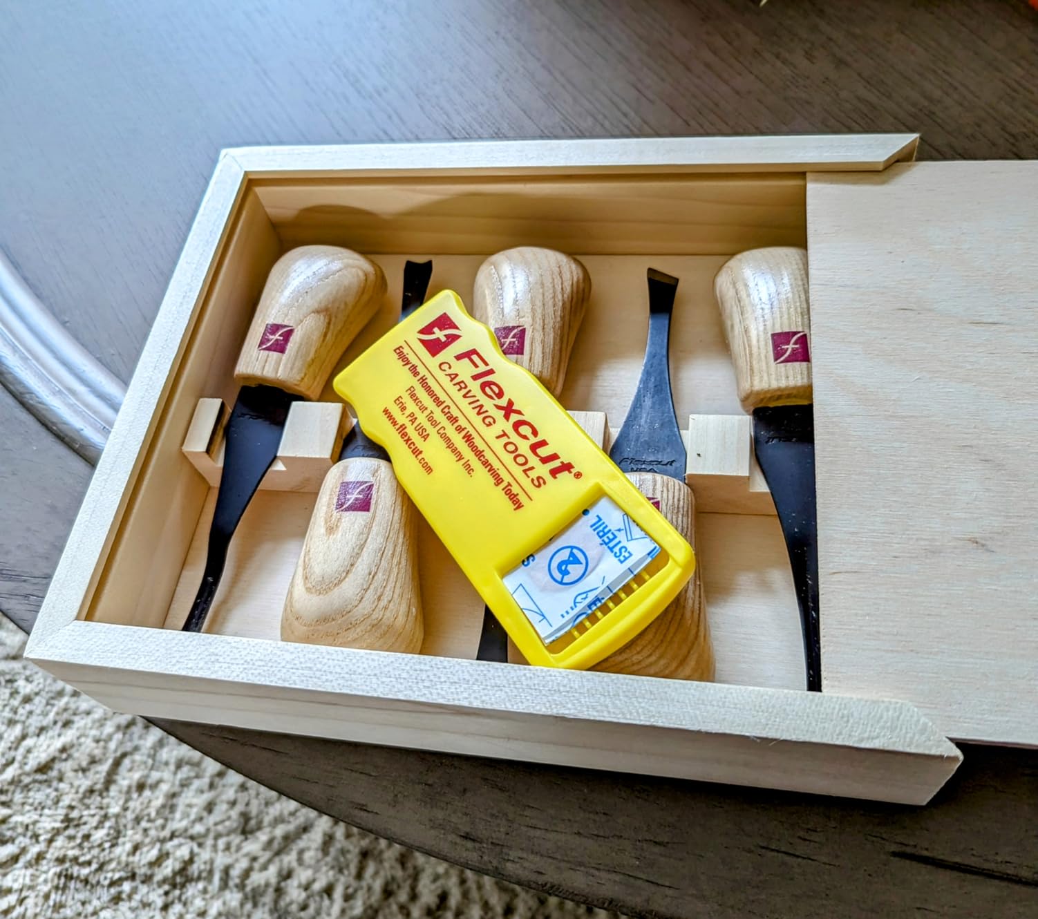 FLEXCUT Carving Tools - Beginners Palm Set of 5, 5-Piece Palm Tool Set for Carving customer photo 2
