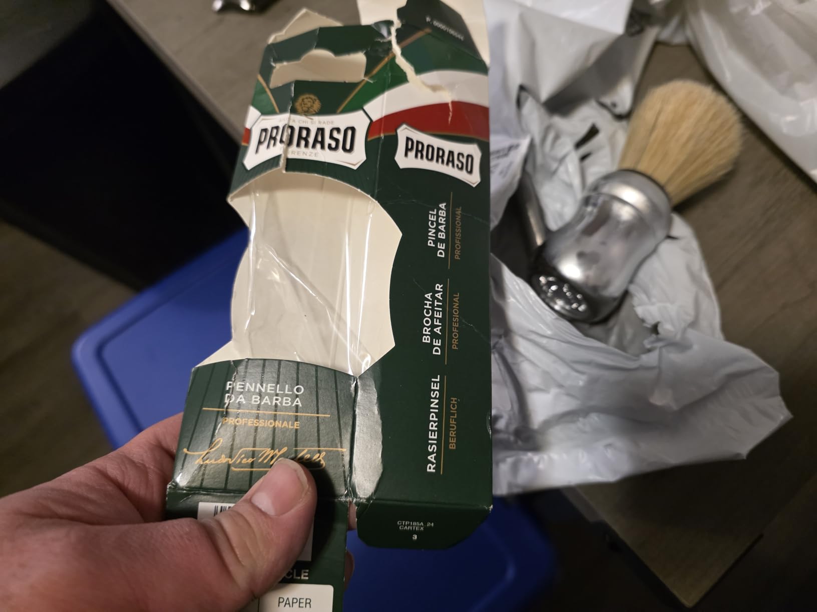 Proraso Professional Shaving Brush - Natural Boar Bristles - Premium Wet Shave Brush customer photo 1