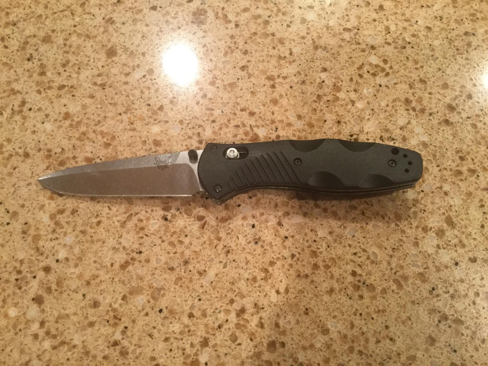 Benchmade - Barrage, Tactical, Every Day Knife, Plain Edge, Drop-Point Blade with Black Valox Handle (580) customer photo 2