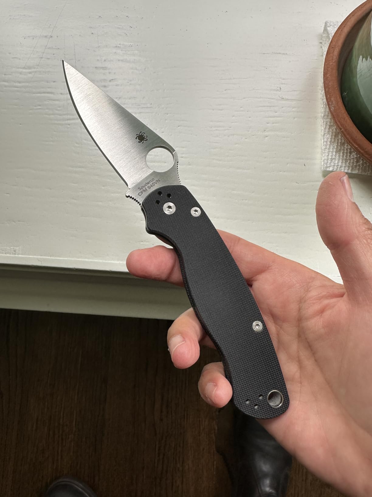 Spyderco Para Military 2 Folding Pocket Knife with 3.4