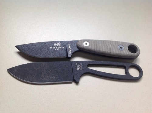ESEE Knives Izula-II Fixed Blade Knife, Micarta Handle, Molded Sheath, Clip Plate (Black) customer photo 2