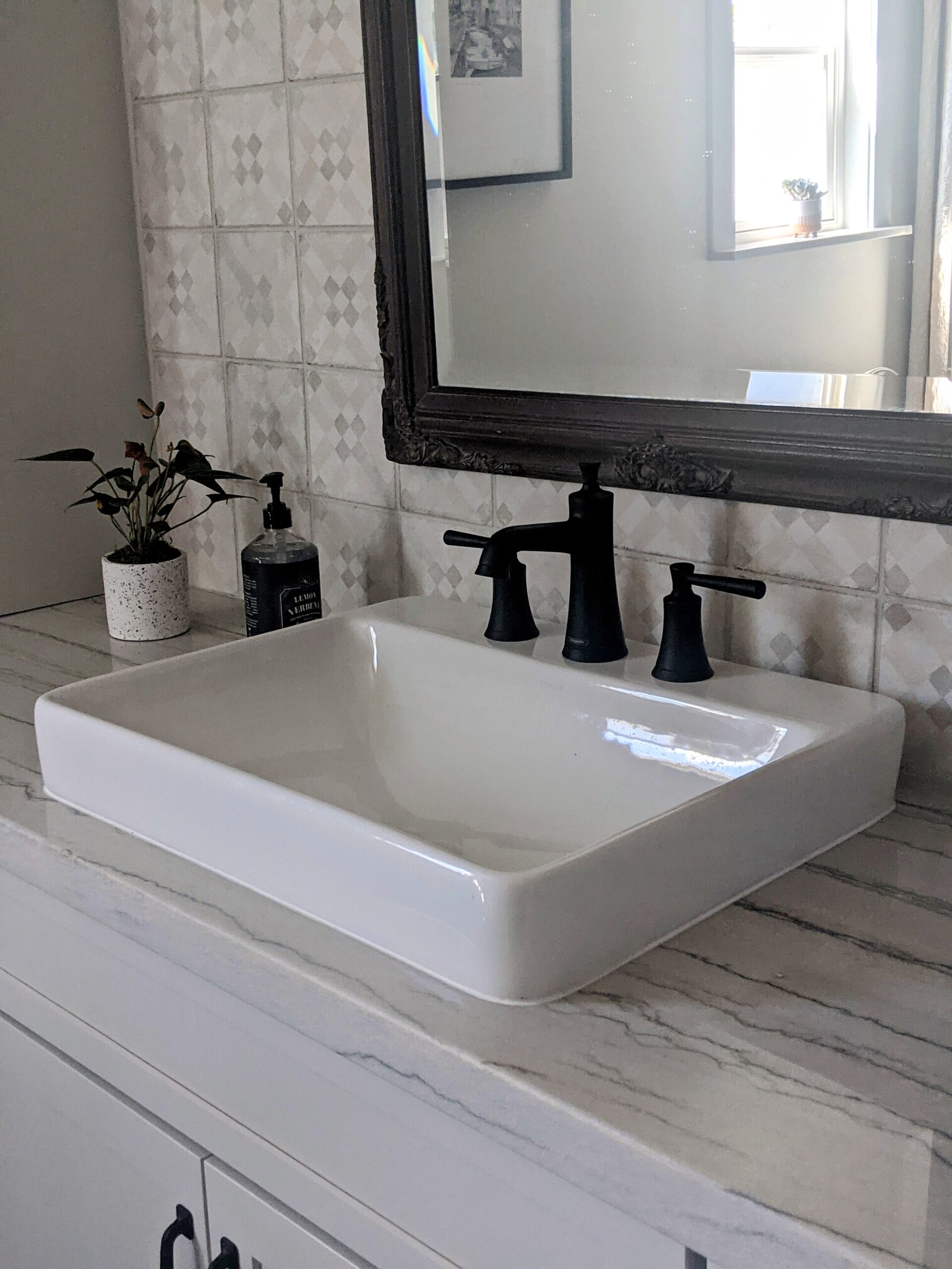 KOHLER K-2660-8-0 Vox Rectangle Vessel with Widespread Faucet Holes, White customer photo 1