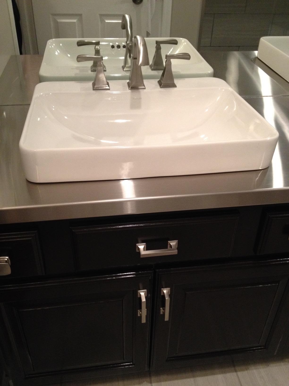 KOHLER K-2660-8-0 Vox Rectangle Vessel with Widespread Faucet Holes, White customer photo 2