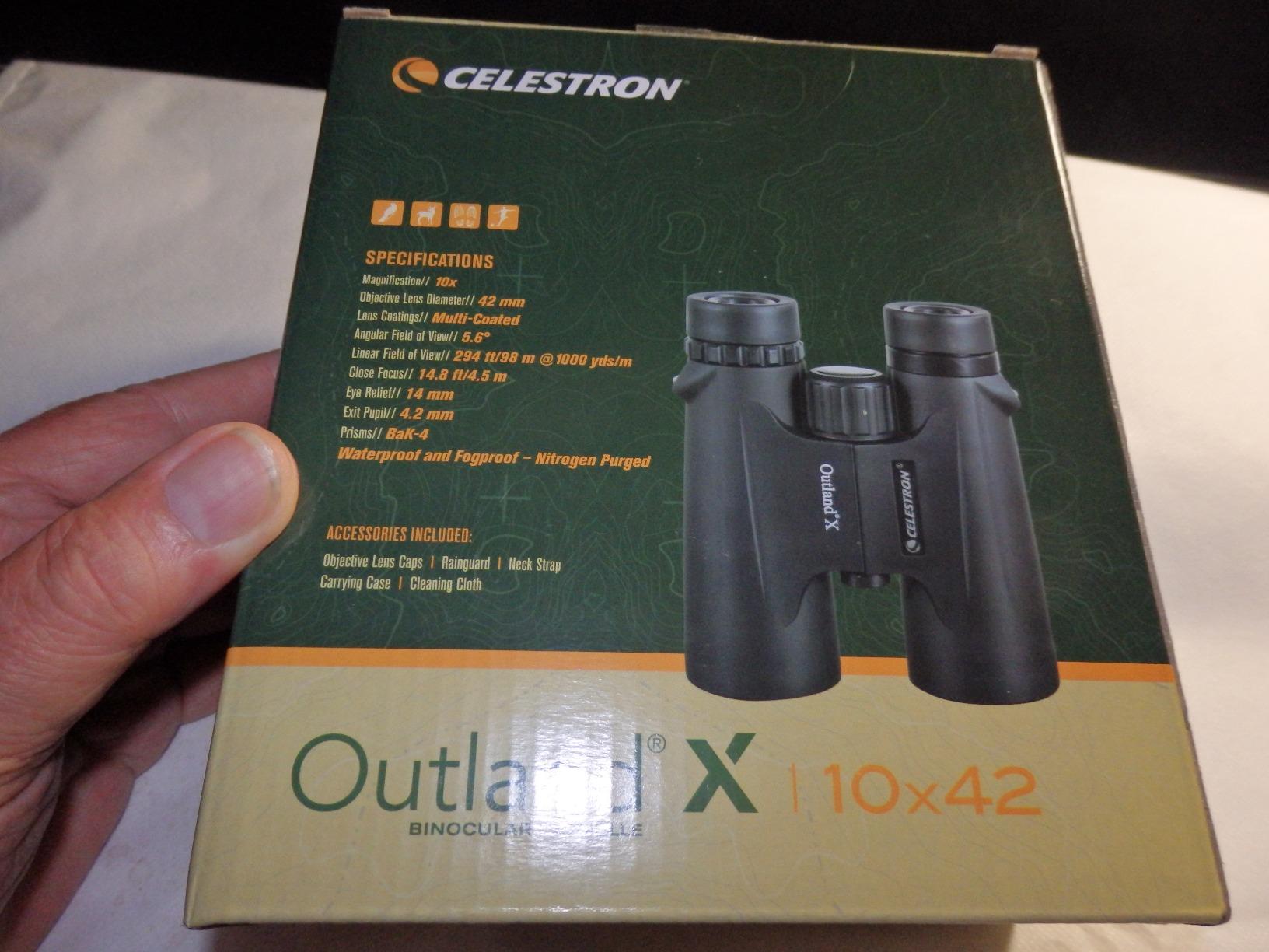 Celestron - Outland X 10x42 Binoculars - Ideal for Birding and Outdoors - 42mm Objective Lenses - 5.5 Degrees Field of View - BaK-4 Prisms - Multi-Coated - Waterproof and Fogproof customer photo 2