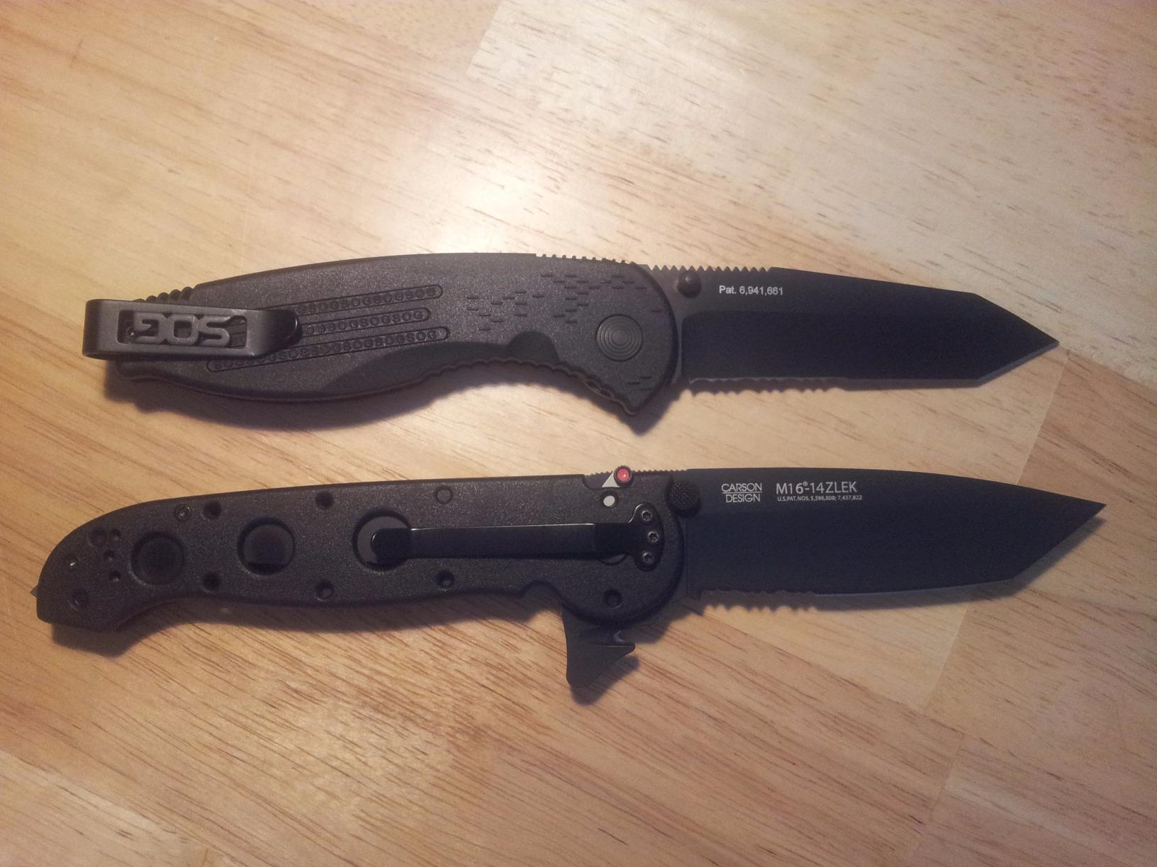 CRKT M16-14ZLEK Folding Knife with Liner Lock: AUS 8 Triple Point Serrations Blade, Glass-Reinforced Nylon Handle, Reversible Pocket Clip customer photo 2