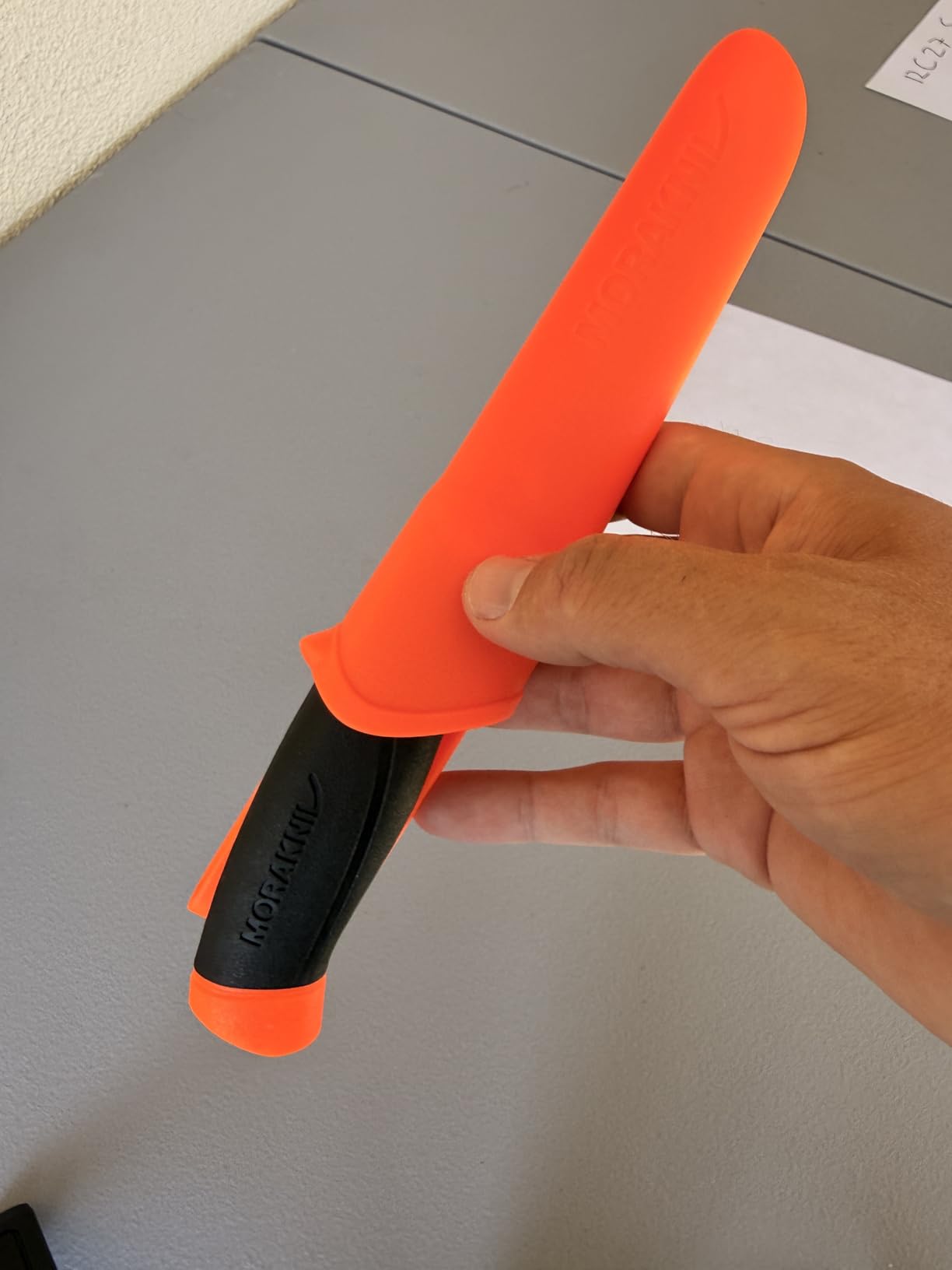 Morakniv Companion Fixed Blade Outdoor Knife with Stainless Steel Blade, 4.1-Inch, Orange (M-11824) customer photo 1